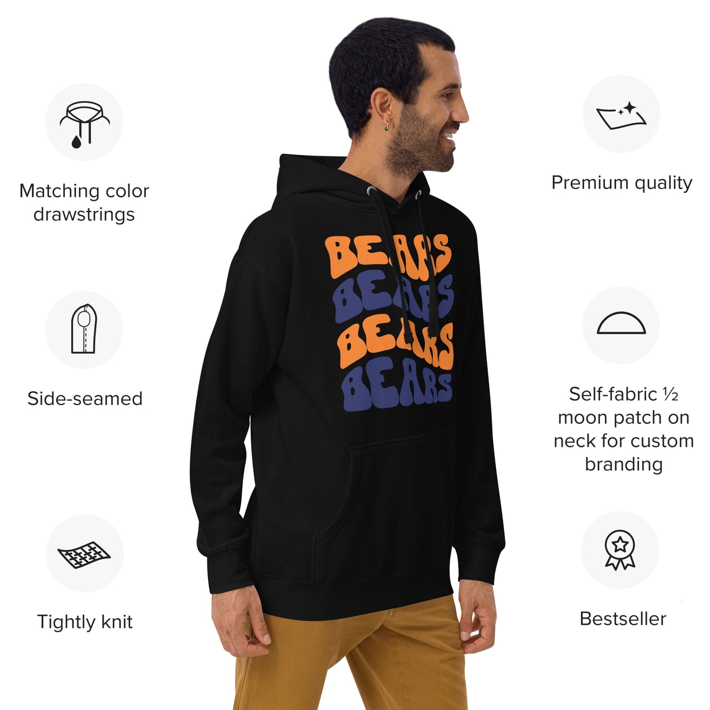 Unisex Hoodie - Bears Football