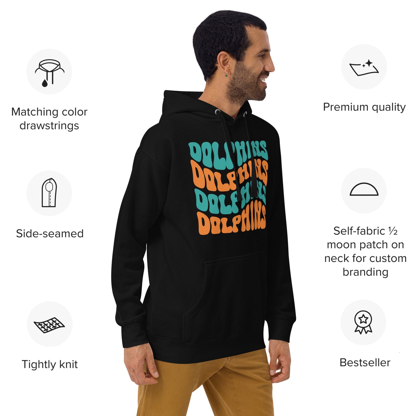 Unisex Hoodie - Dolphins Football