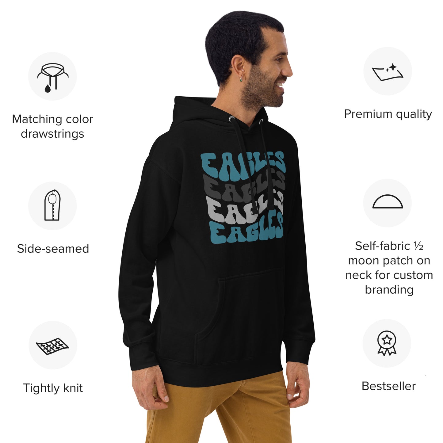 Unisex Hoodie - Eagles Football