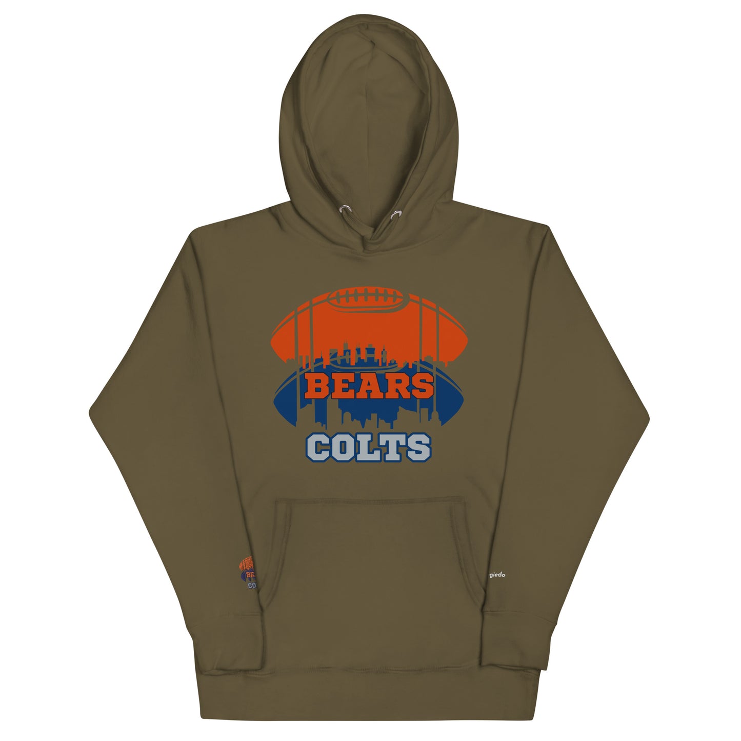 Unisex Hoodie - Bear Colts Football Fan