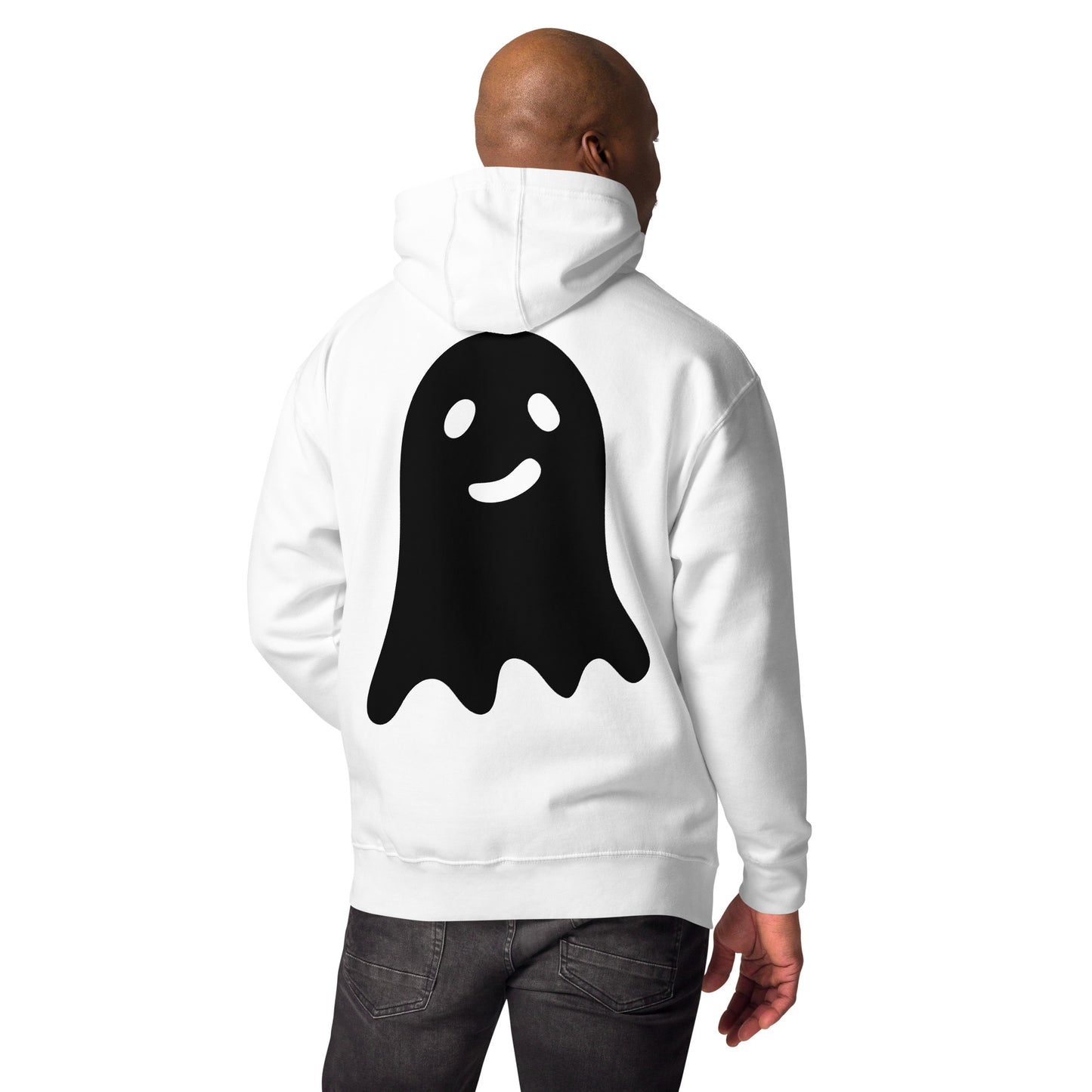 Unisex Hoodie - Halloween Ghost White Hoodie