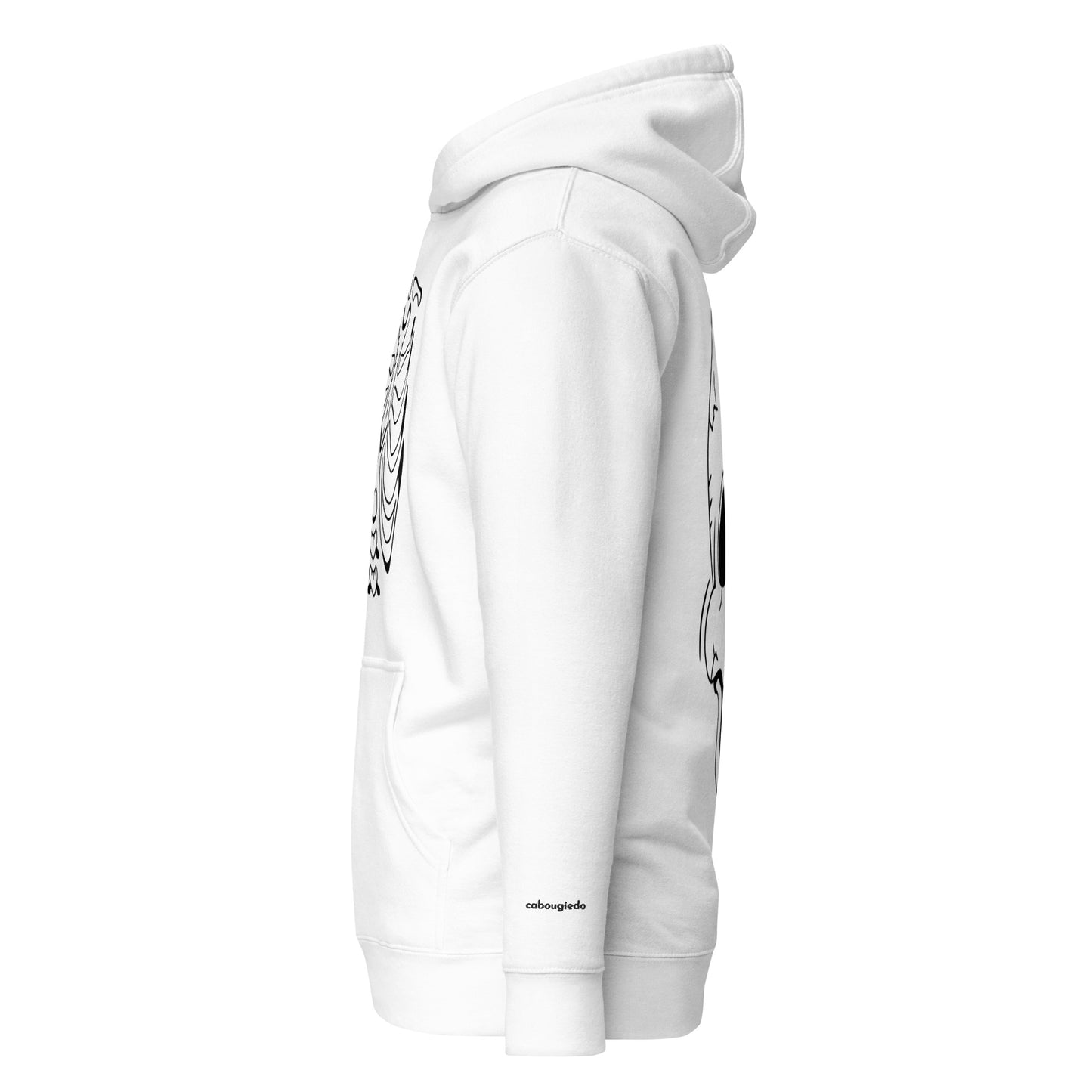 Unisex Hoodie - Halloween Skeleton White Hoodie