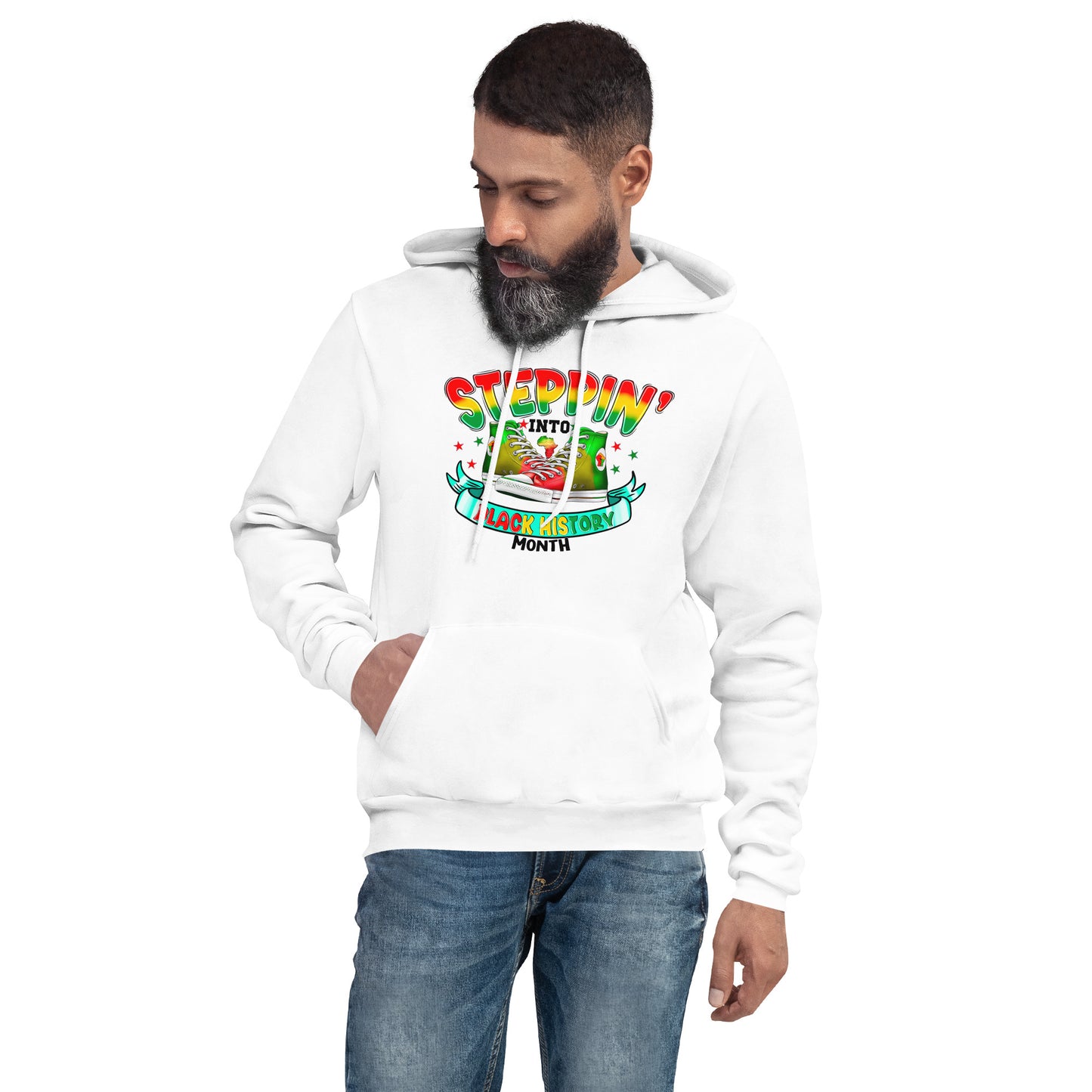 Unisex hoodie - Steppin Into Black History Month