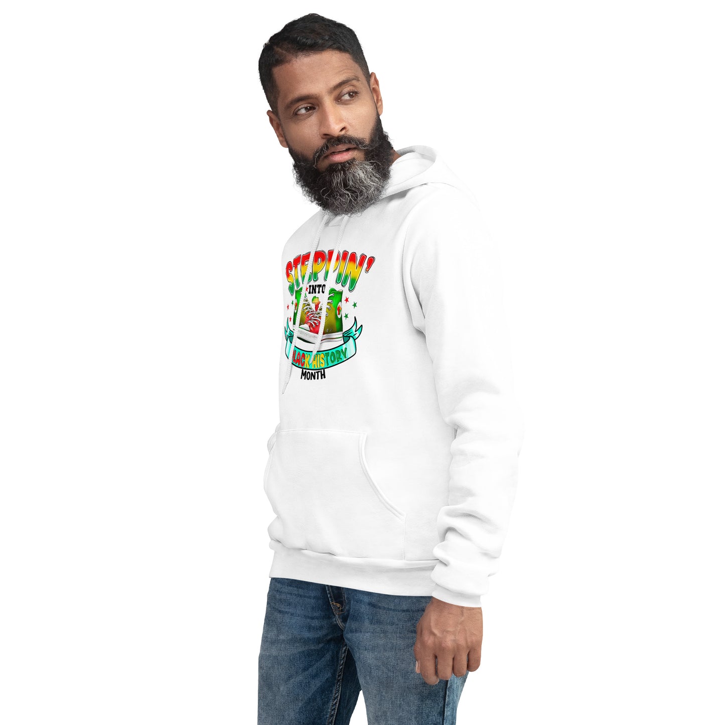 Unisex hoodie - Steppin Into Black History Month