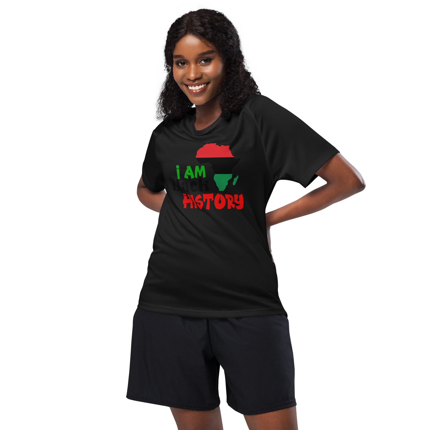 Unisex sports jersey - I Am Black HIstory