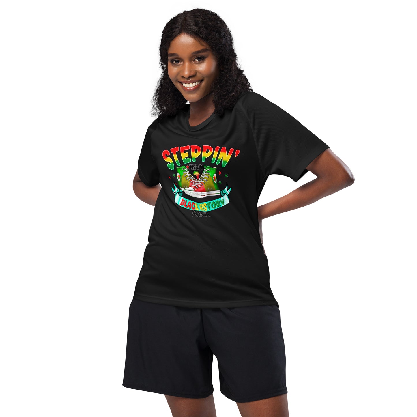 Unisex sports jersey - Steppin Into Black History Month