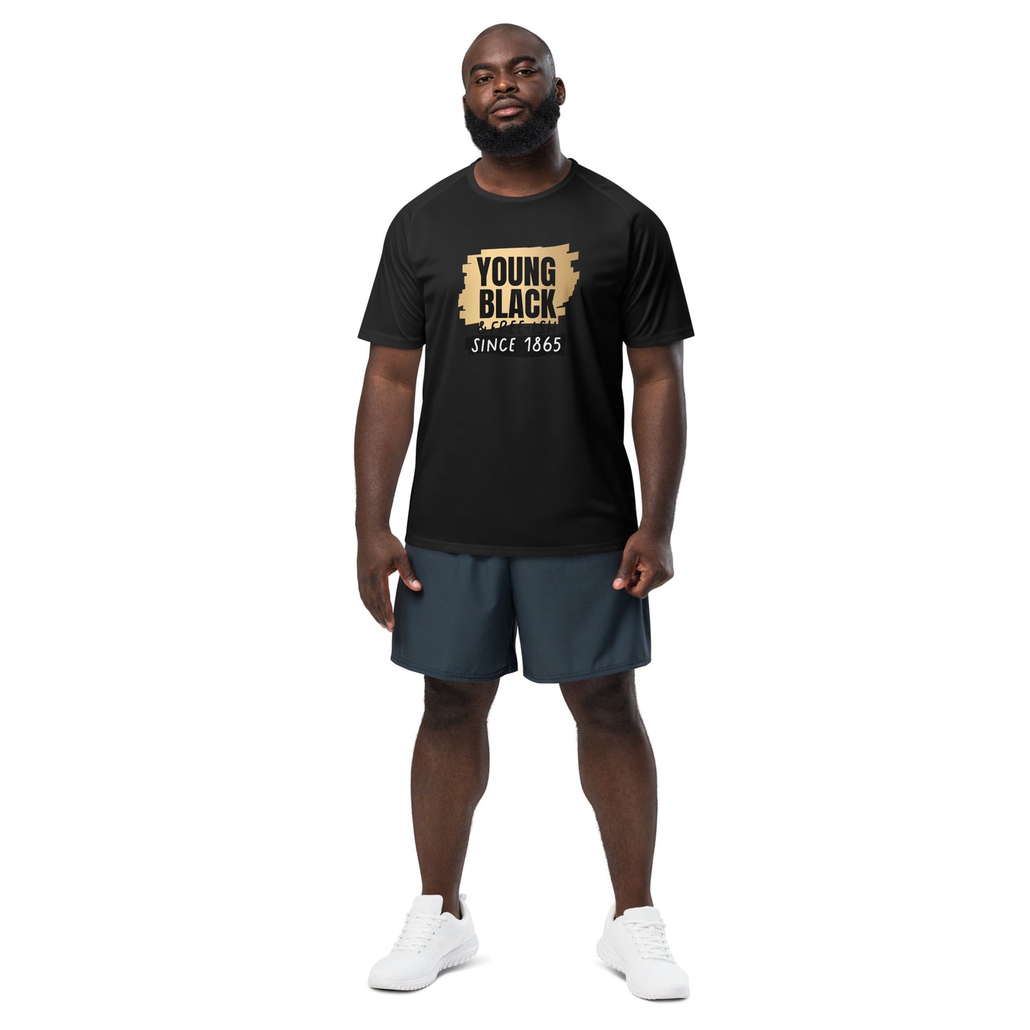 Unisex sports jersey - Juneteenth Young Gifted and Freeish 1865