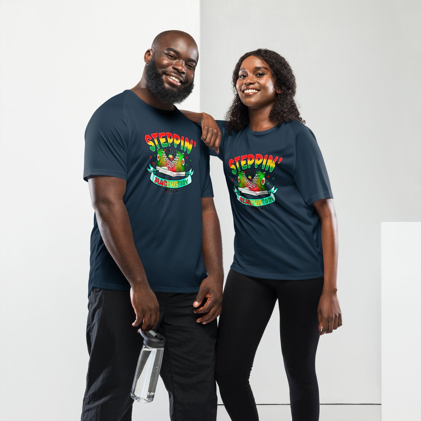 Unisex sports jersey - Steppin Into Black History Month