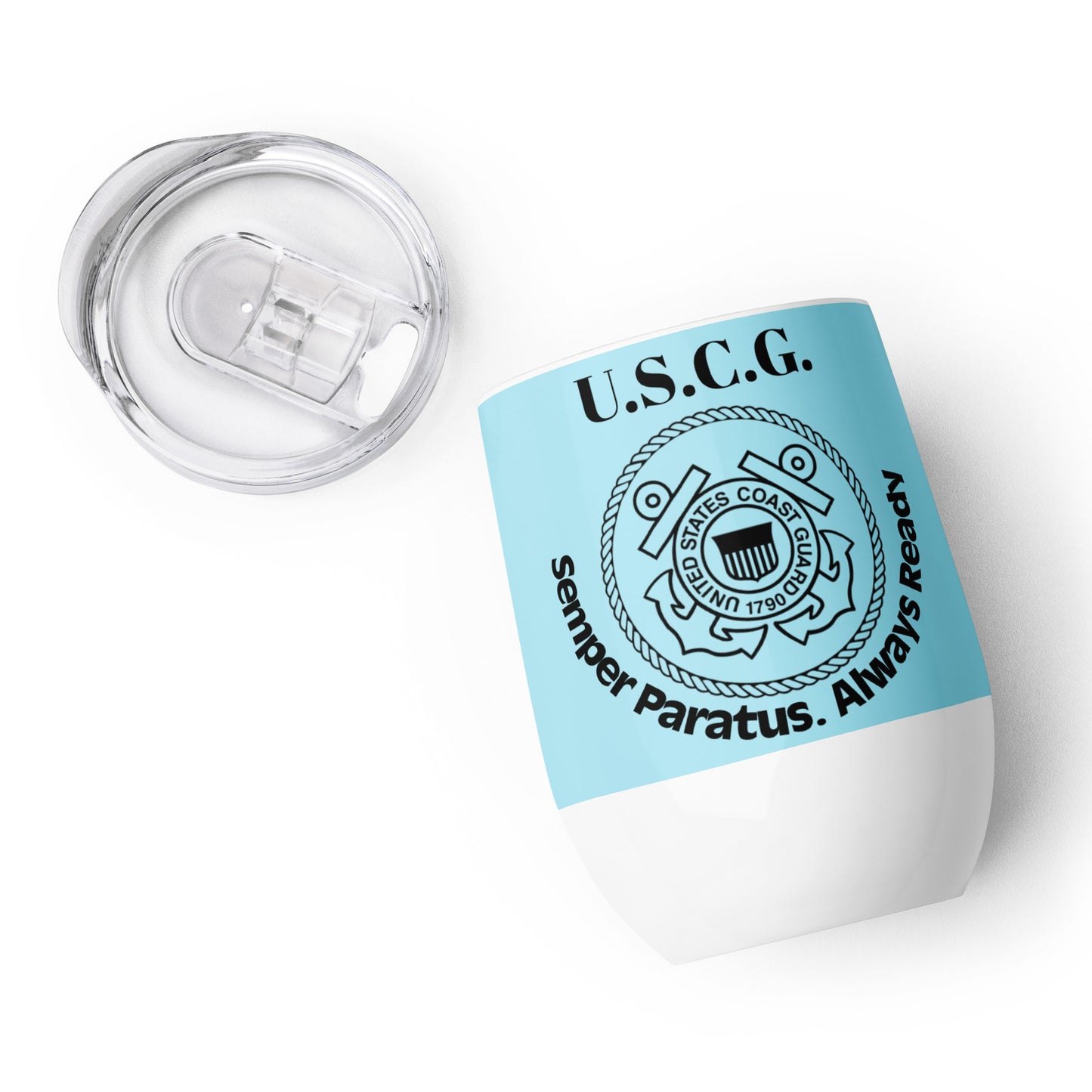 Wine tumbler - United States Coast Guard