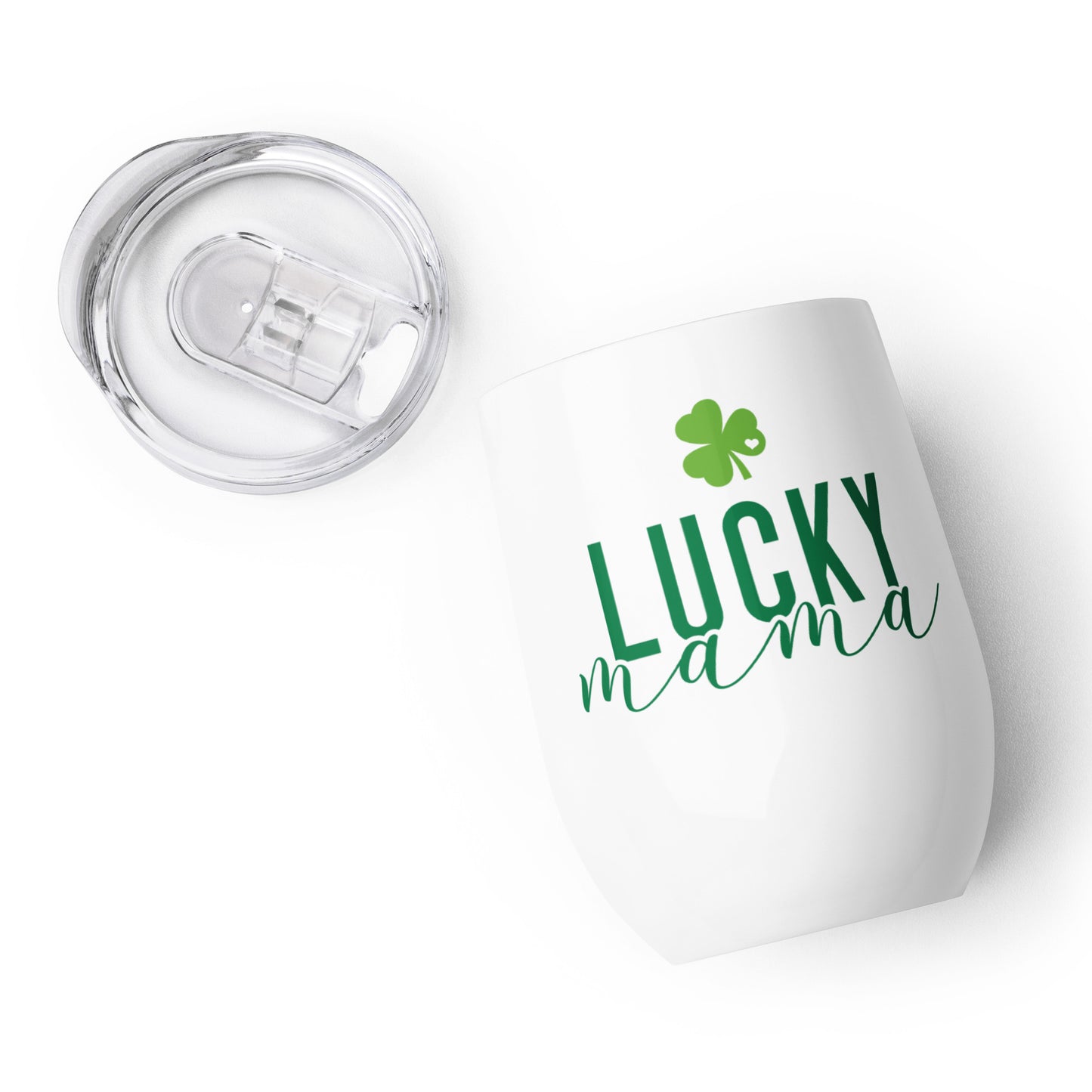 Wine tumbler - St Patty's Day Lucky Mama