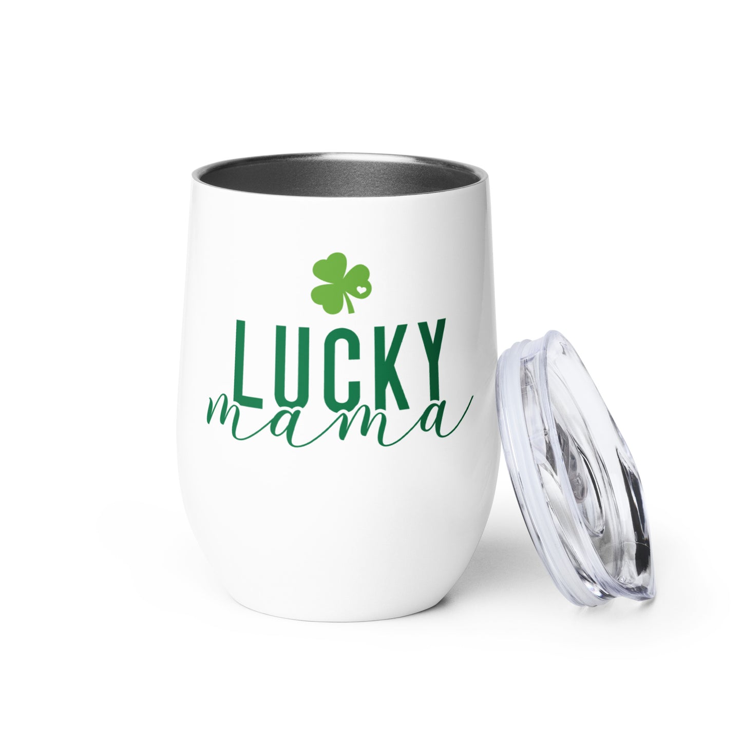 Wine tumbler - St Patty's Day Lucky Mama