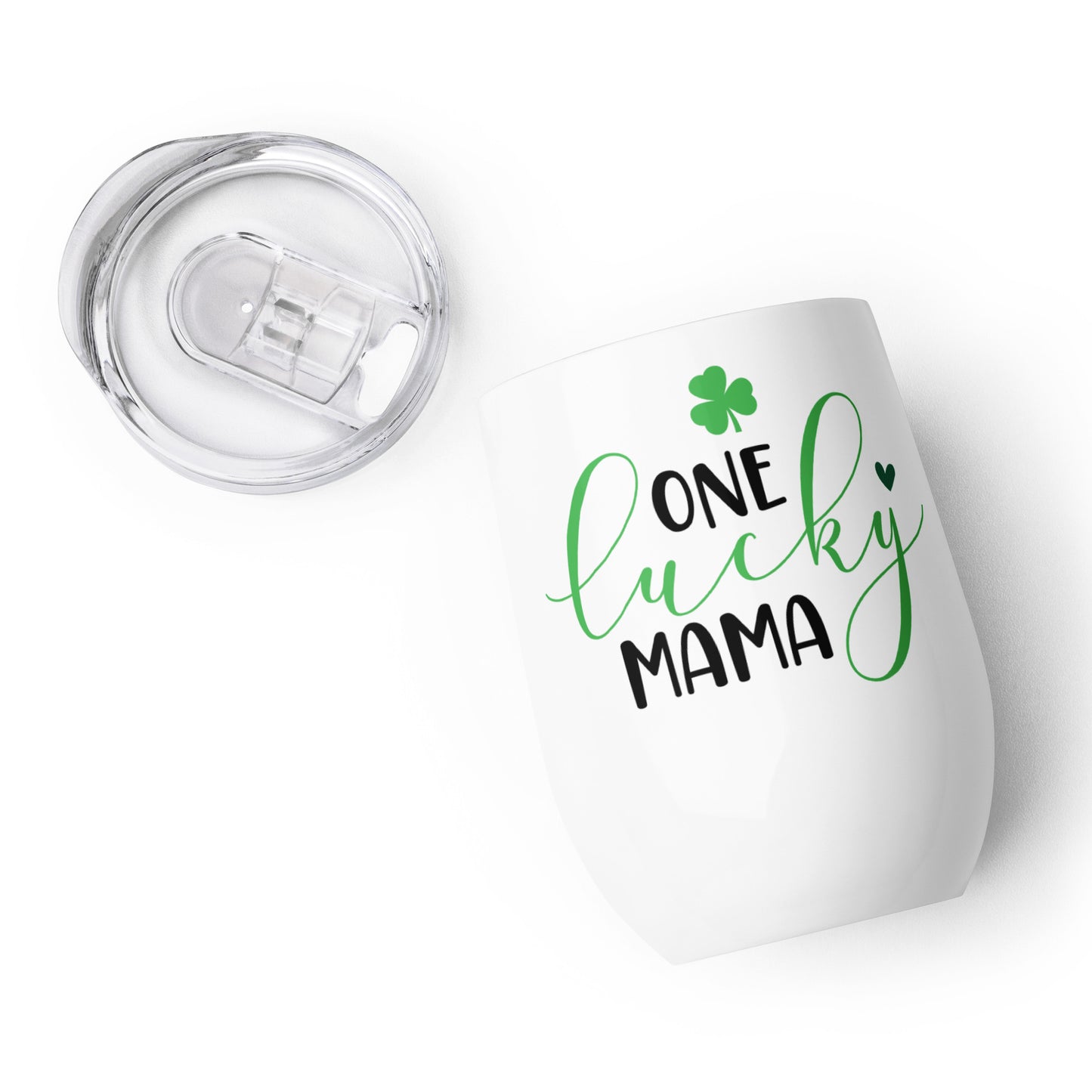 Wine tumbler - St Patty's Day One Lucky Mama