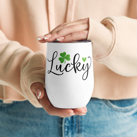 Wine tumbler - St Patty's Day Lucky