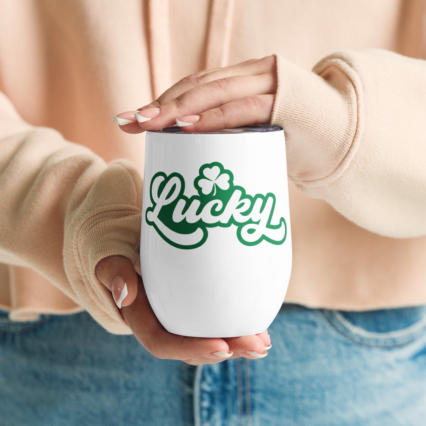 Wine tumbler - St Patty's Day Lucky