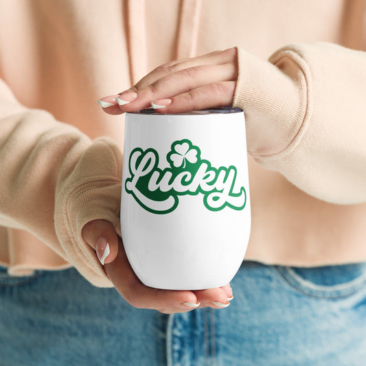 Wine tumbler - St Patty's Day Lucky