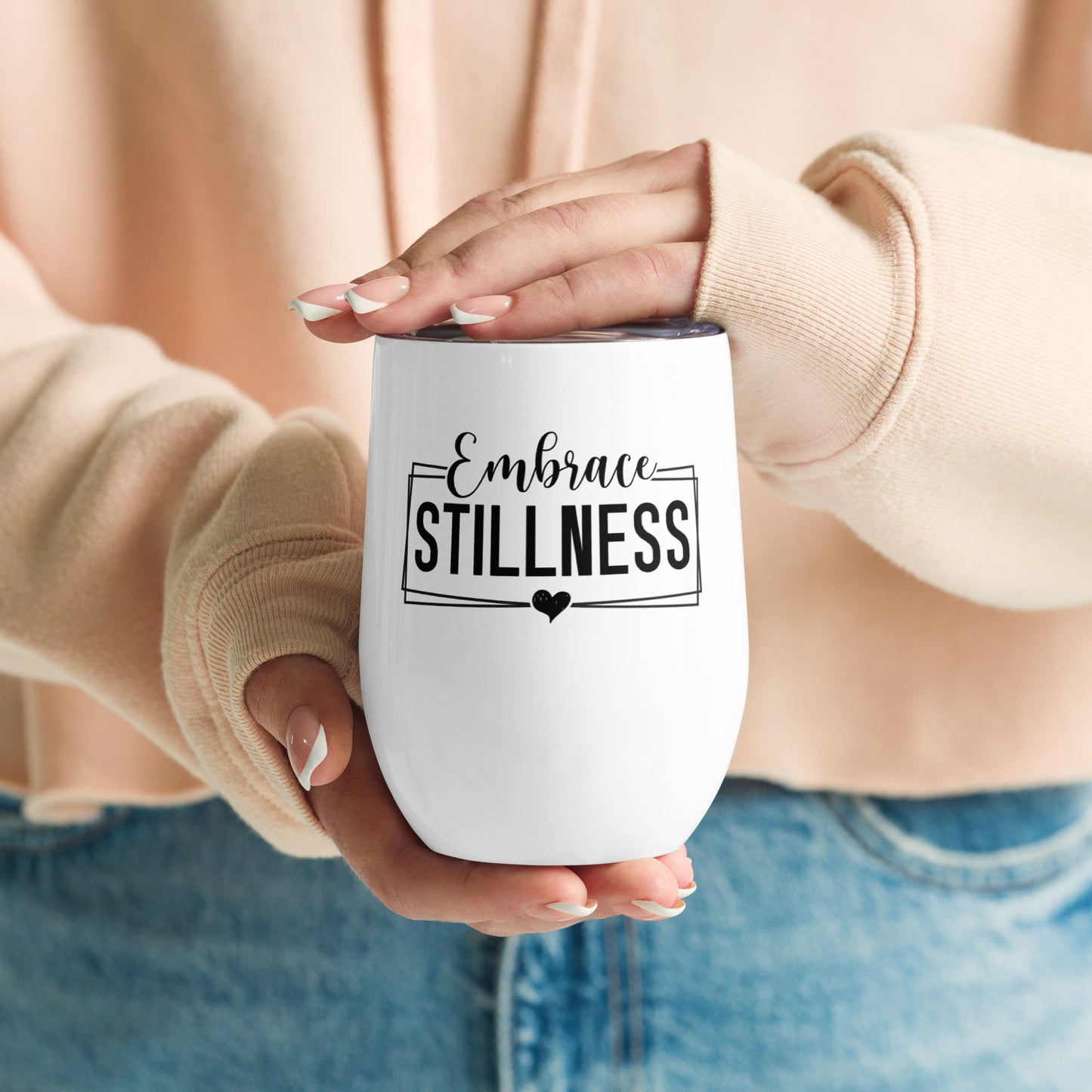 Wine tumbler - Embrace Stillness