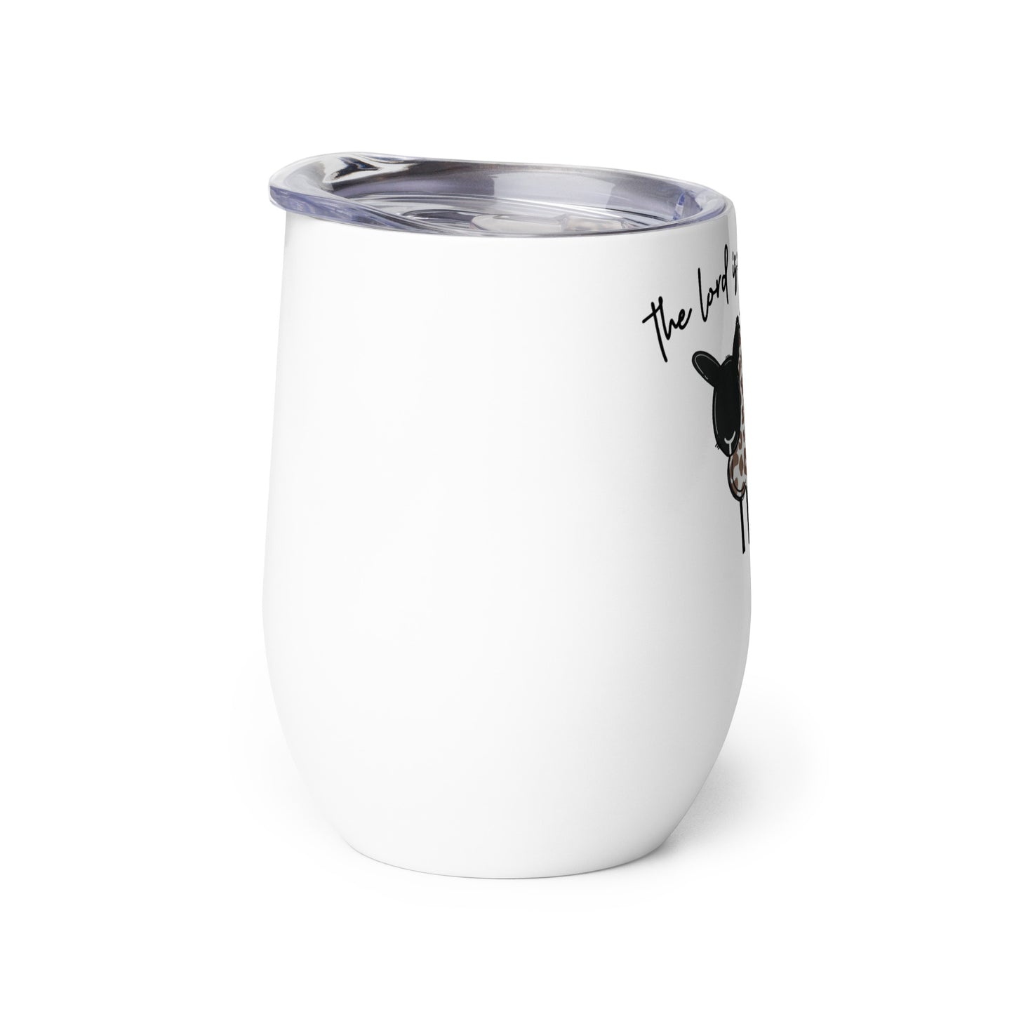 Wine tumbler - The Lord is My Shepherd Psalm 25:1