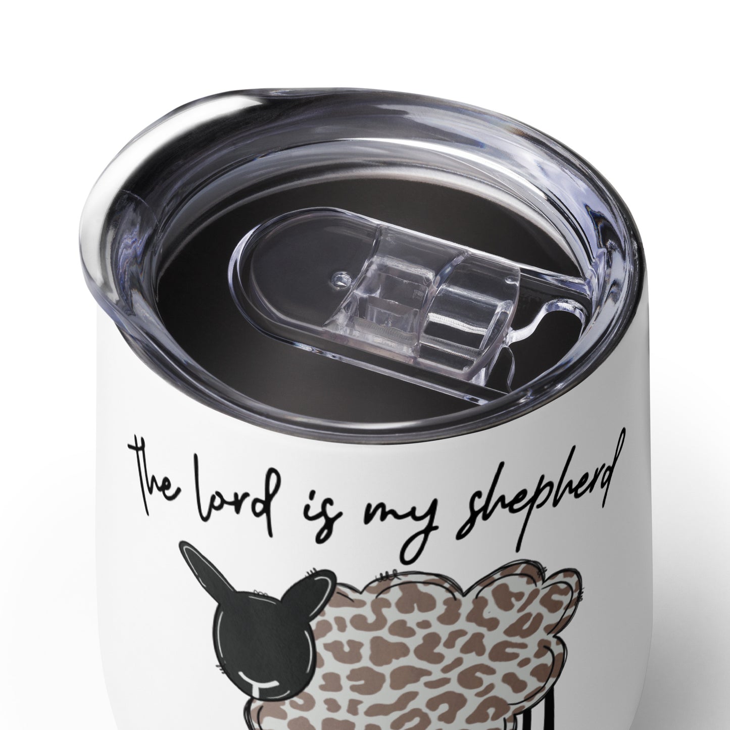 Wine tumbler - The Lord is My Shepherd Psalm 25:1