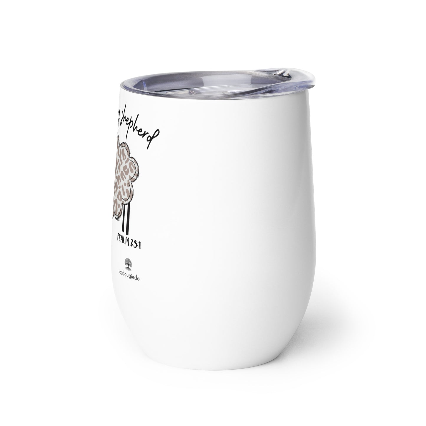 Wine tumbler - The Lord is My Shepherd Psalm 25:1