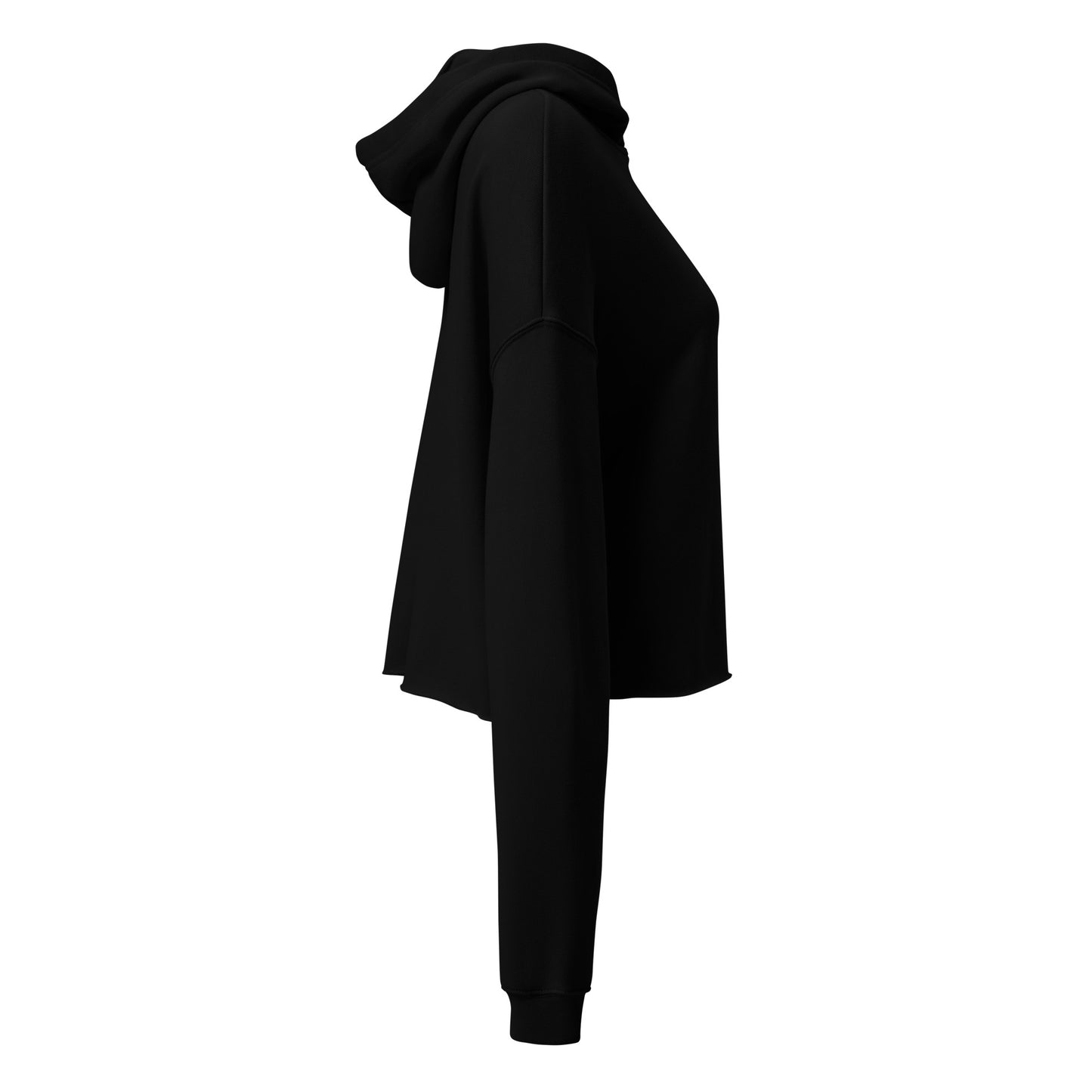 Crop Hoodie - CaBougieDo in Black