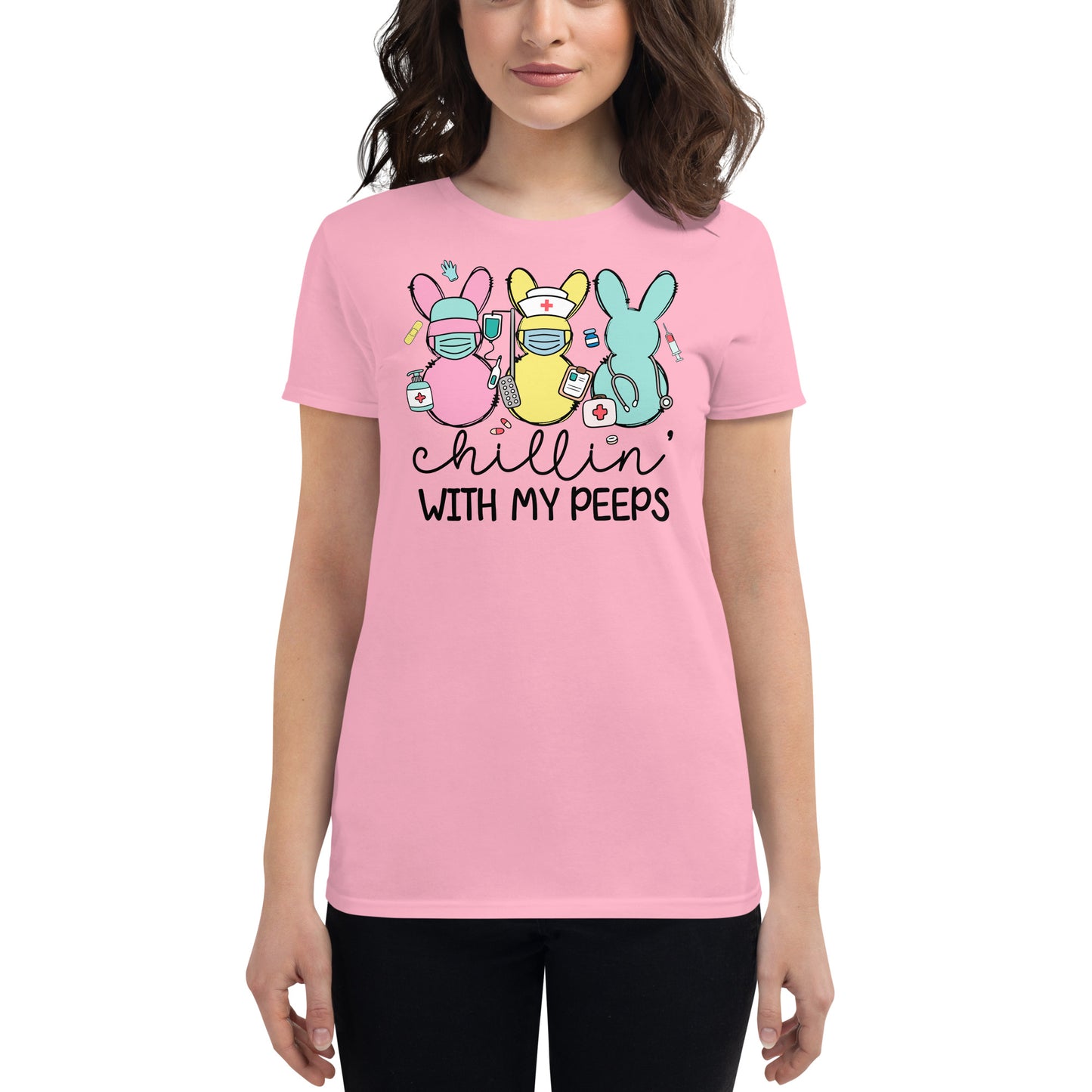 Women's short sleeve t-shirt - Chillin' With My Peeps