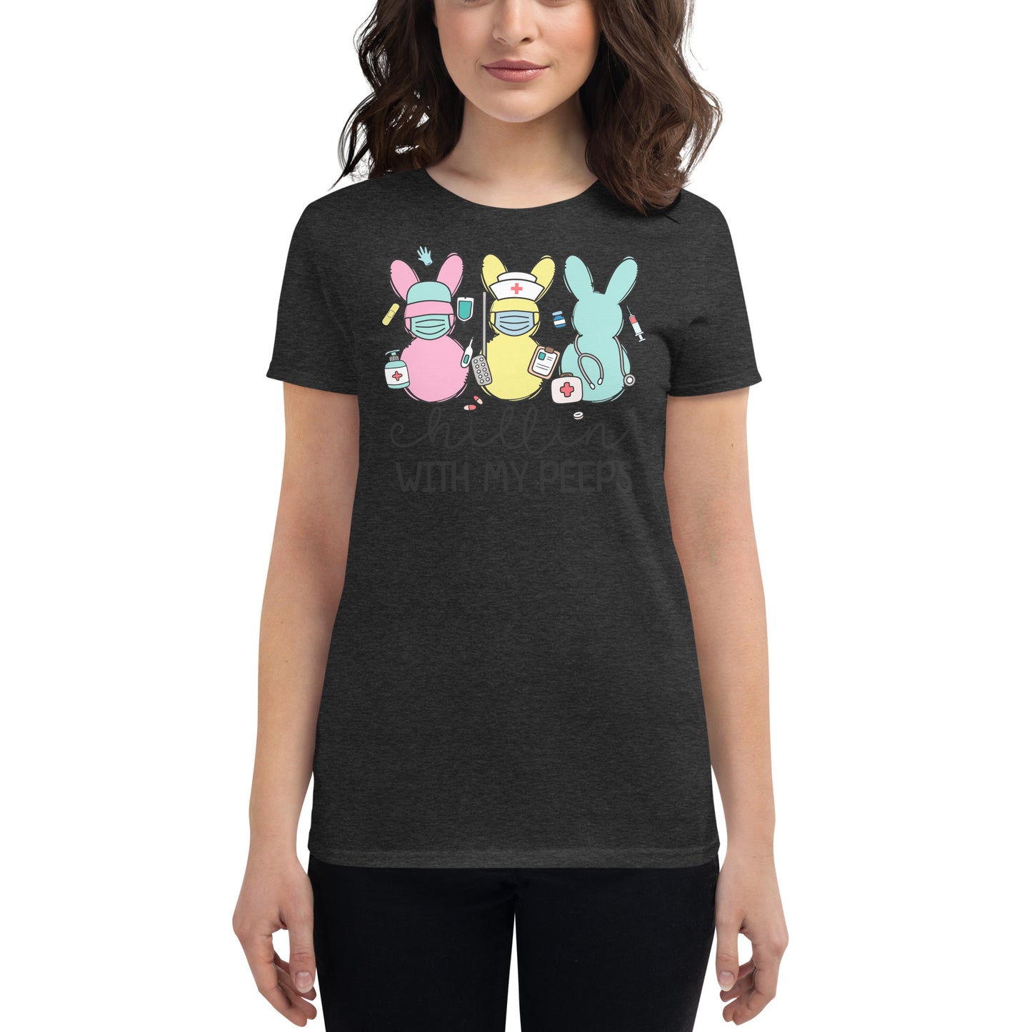 Women's short sleeve t-shirt - Chillin' With My Peeps