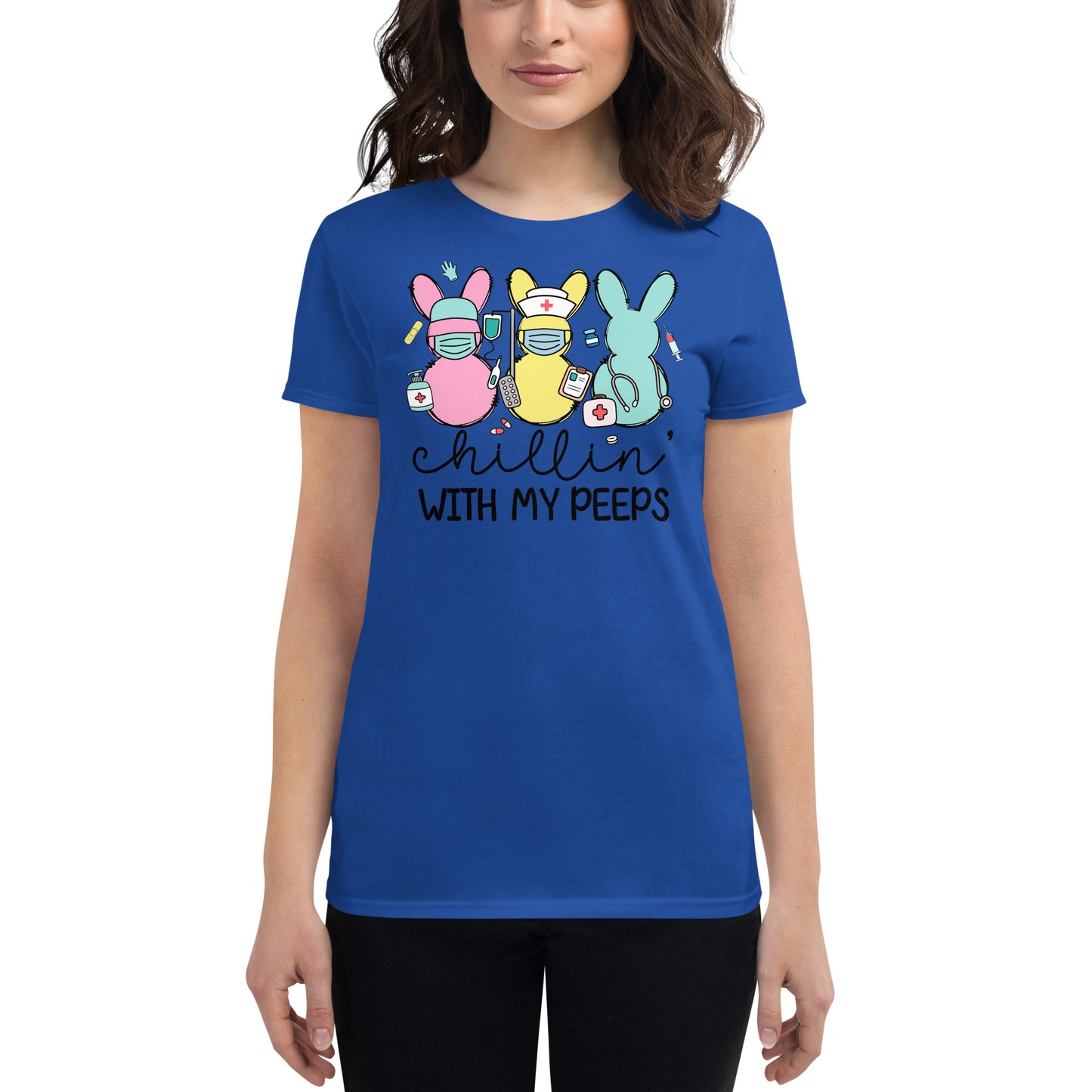 Women's short sleeve t-shirt - Chillin' With My Peeps