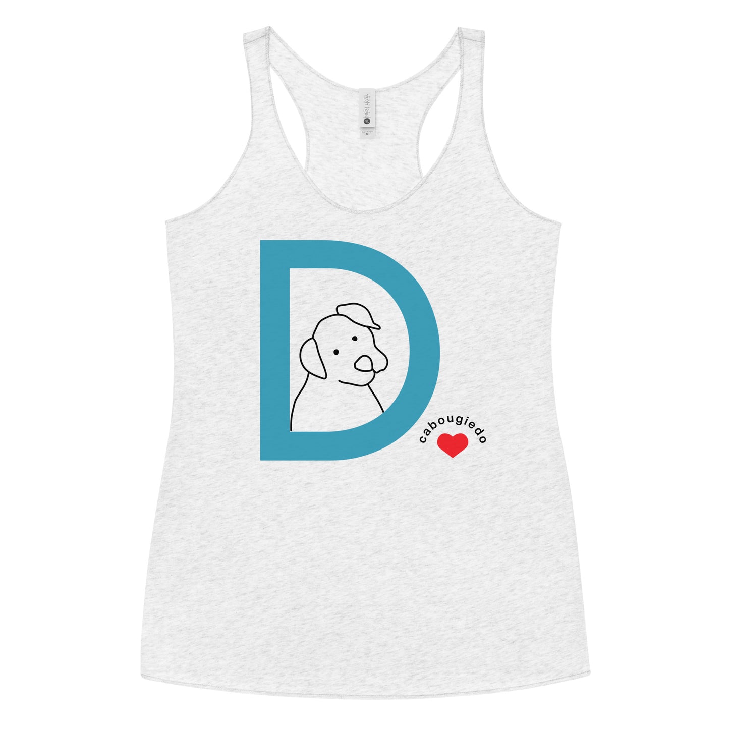 Women's Racerback Tank - D for Dog Heart