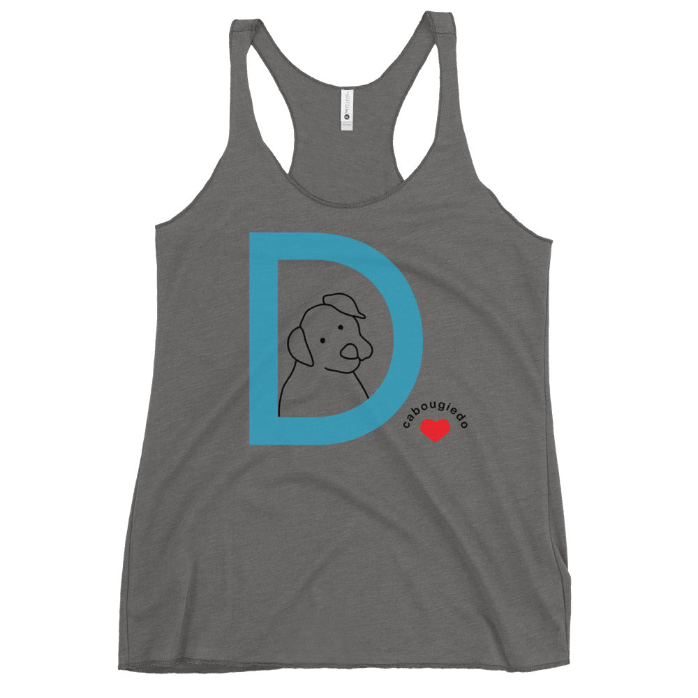 Women's Racerback Tank - D for Dog Heart