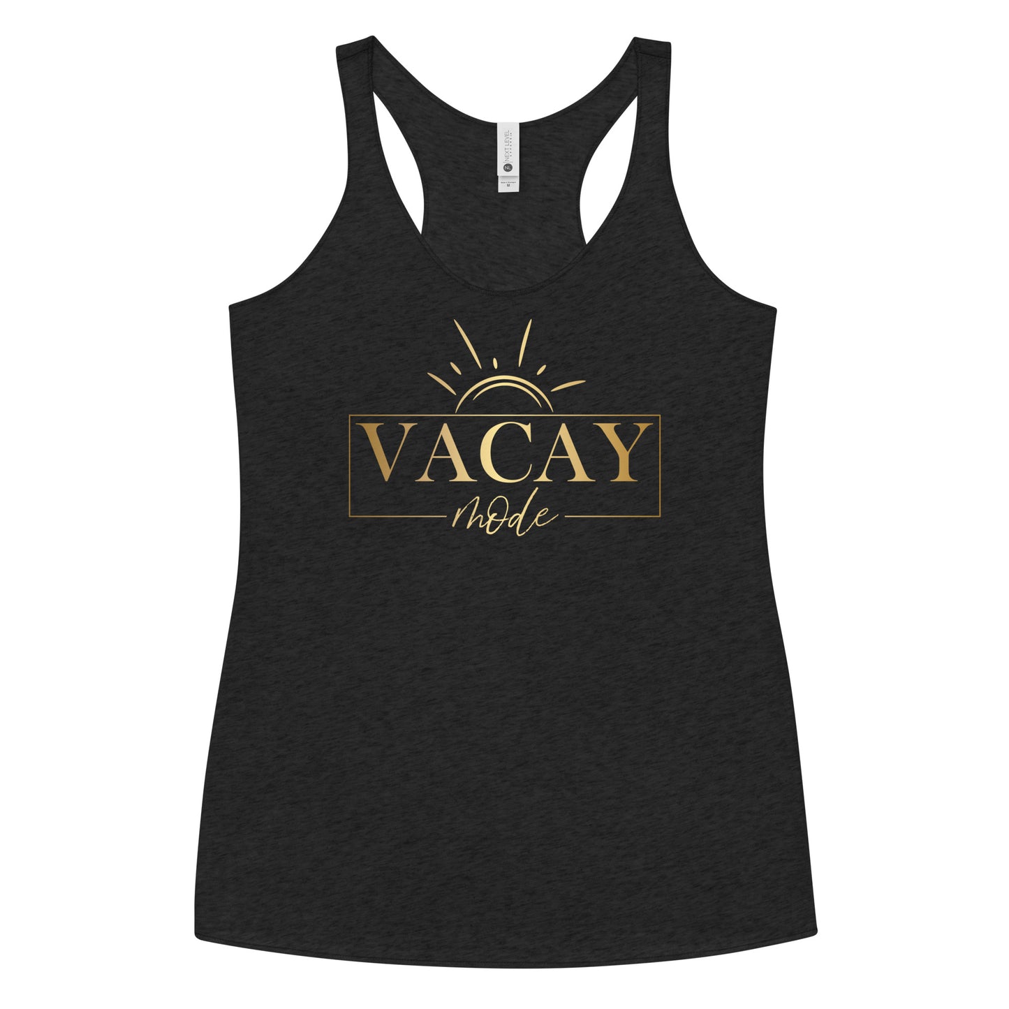 Women's Racerback Tank  - Vacay Mode Gold