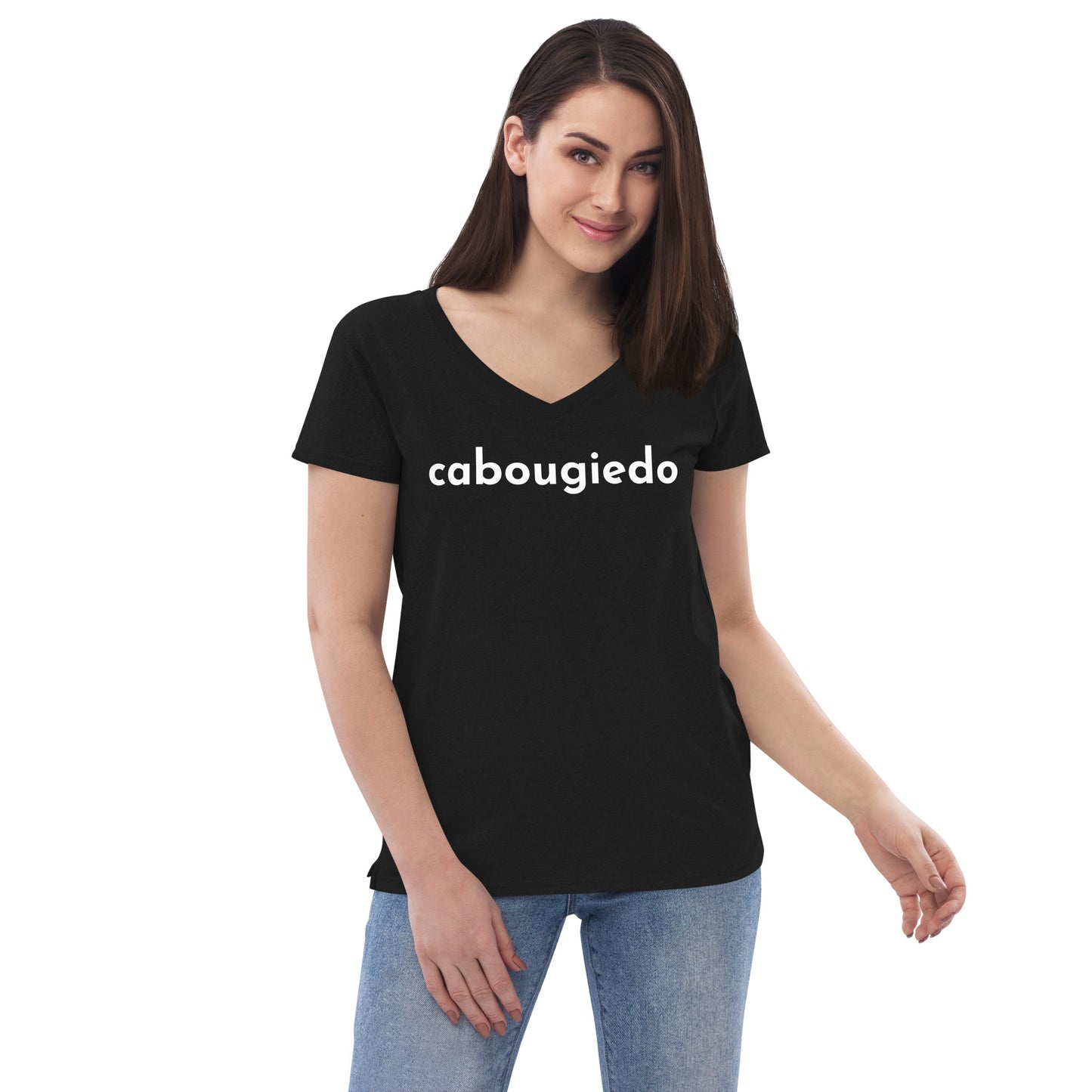 Women’s recycled v-neck t-shirt - CaBougieDo