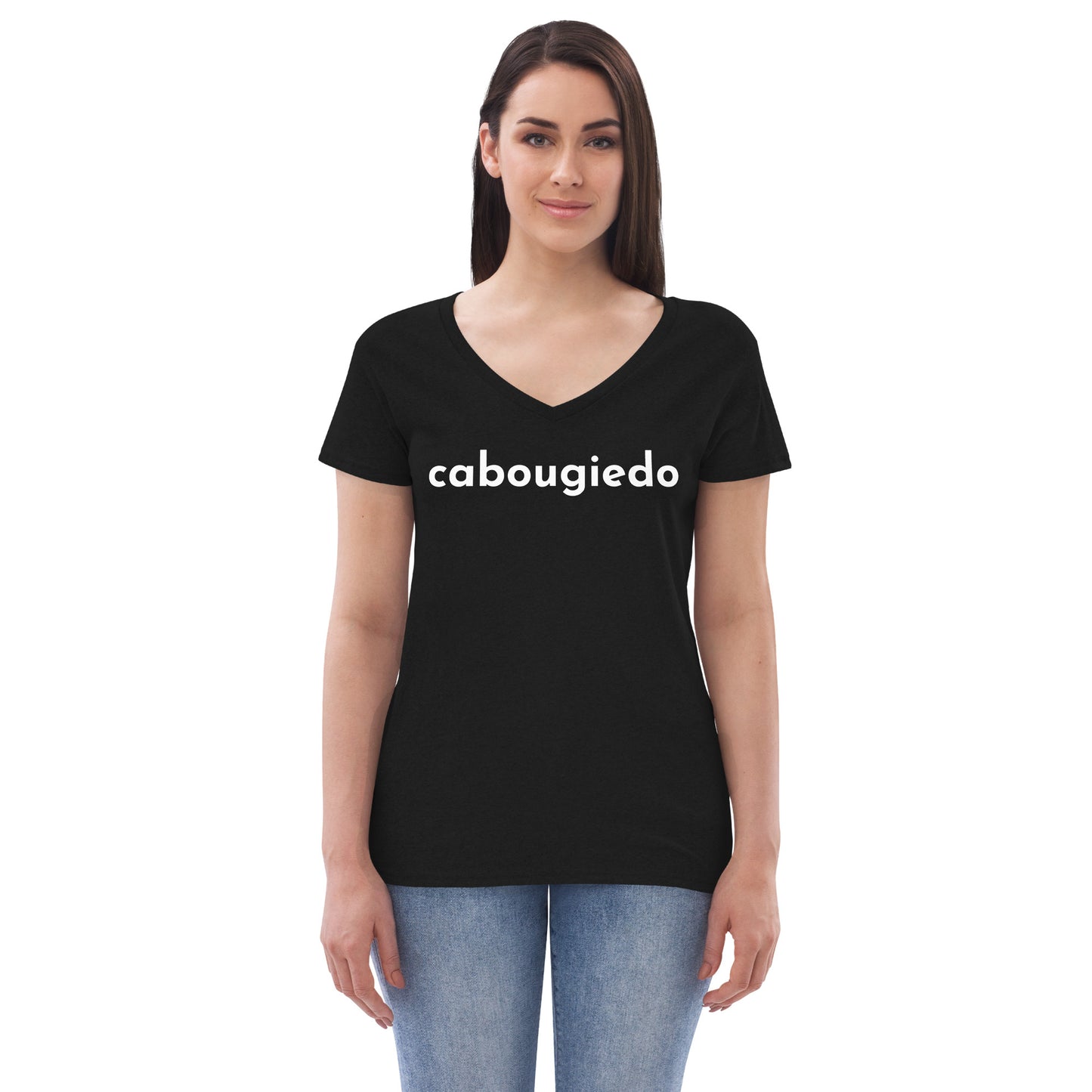 Women’s recycled v-neck t-shirt - CaBougieDo