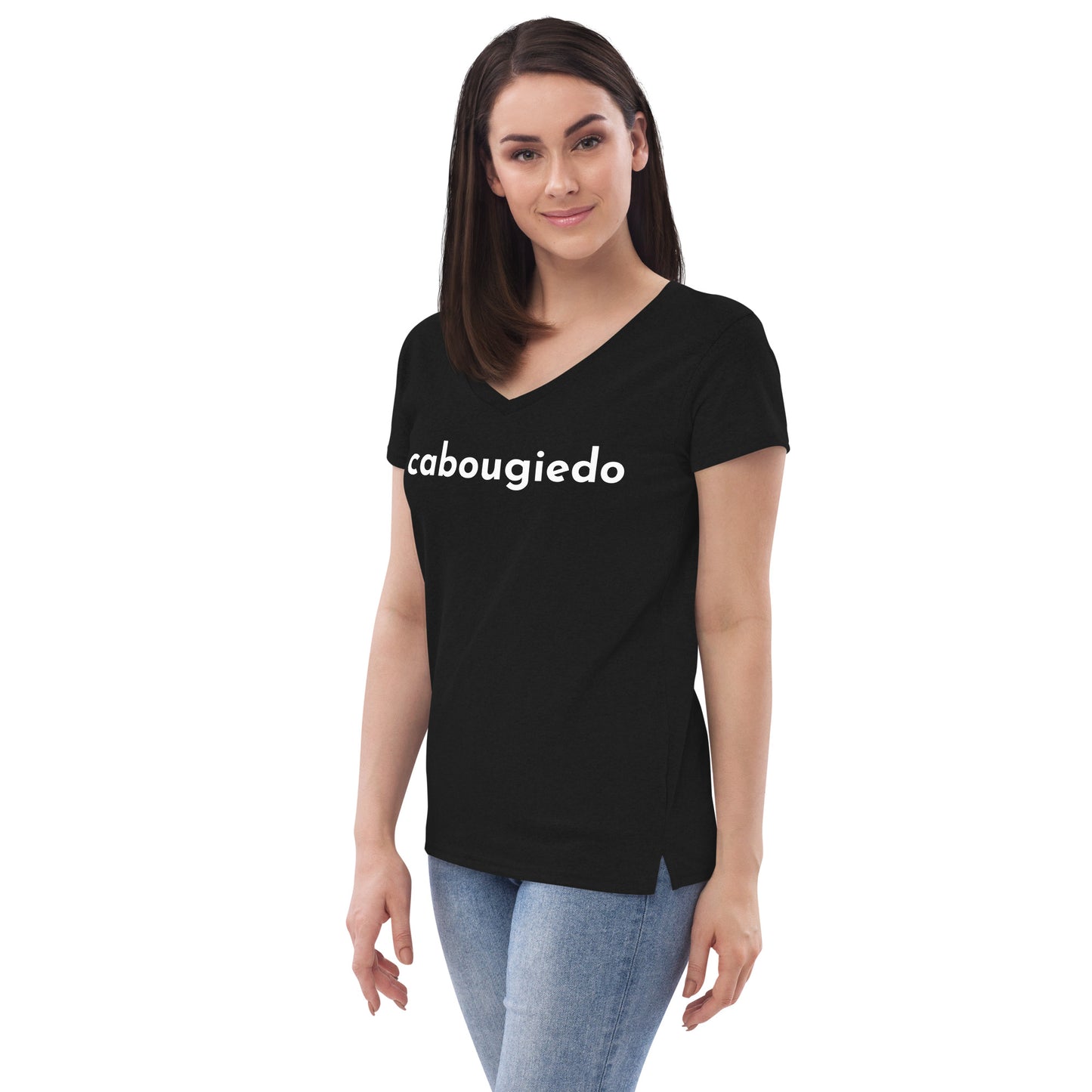 Women’s recycled v-neck t-shirt - CaBougieDo