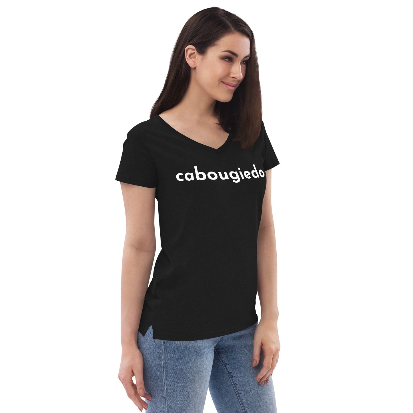 Women’s recycled v-neck t-shirt - CaBougieDo