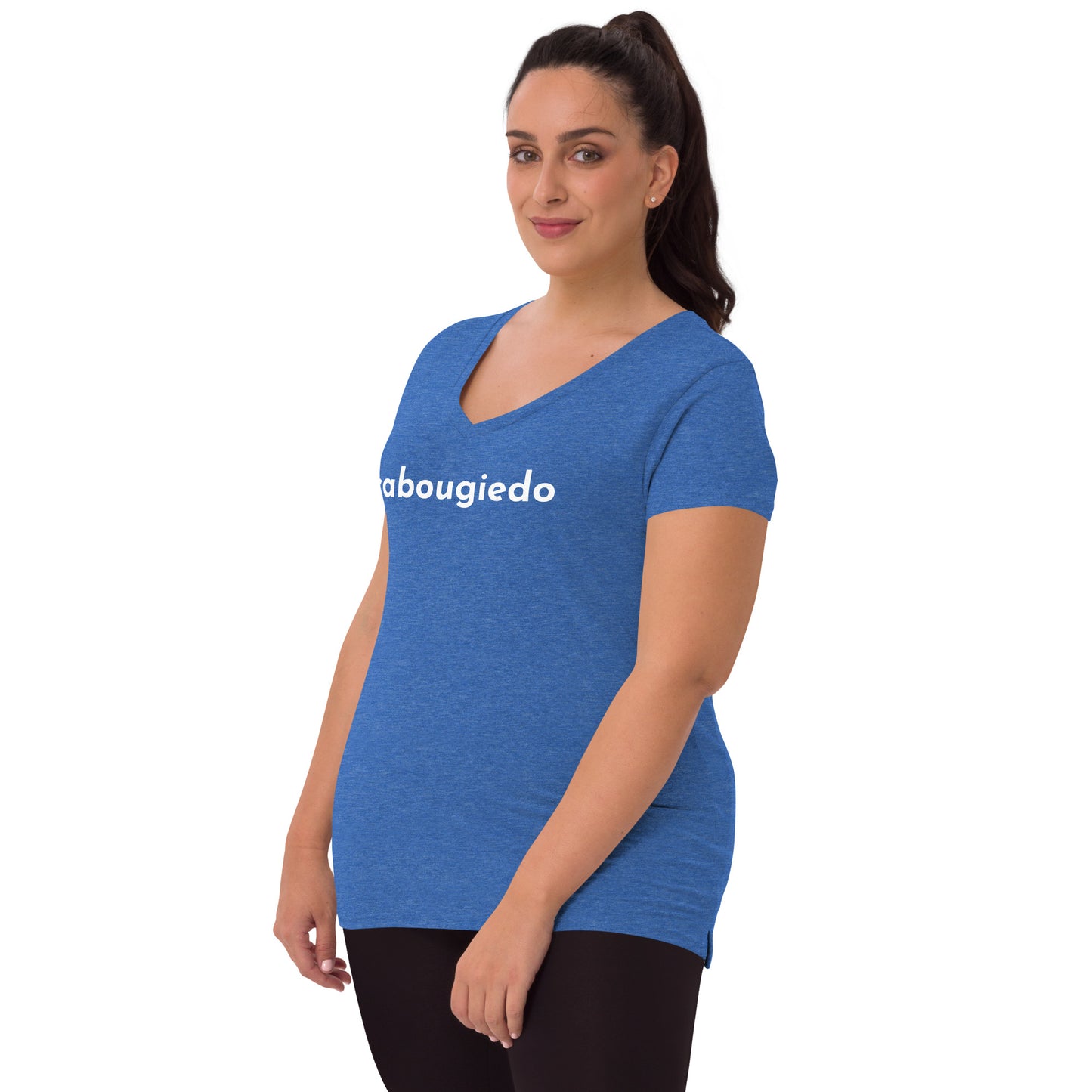 Women’s recycled v-neck t-shirt - CaBougieDo