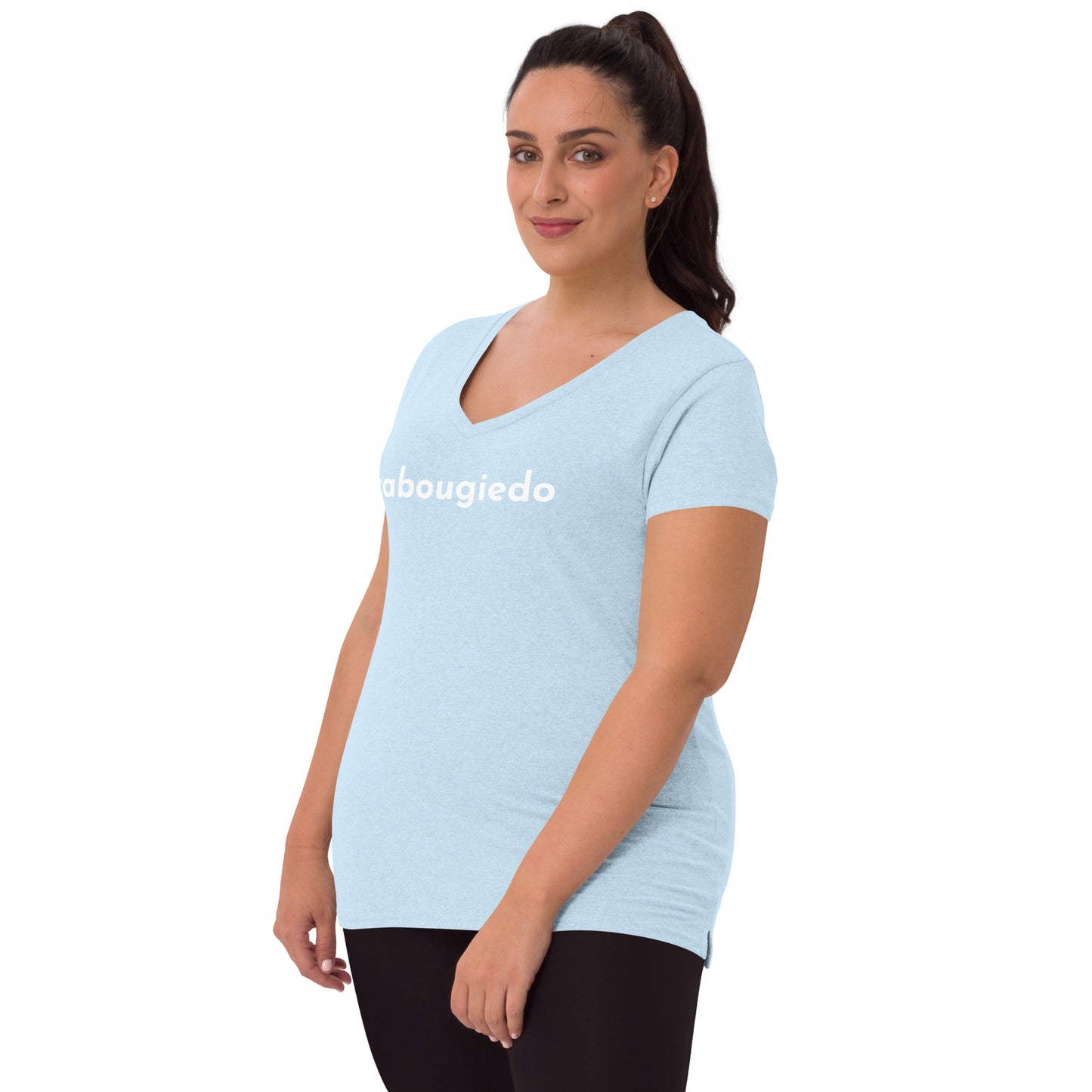 Women’s recycled v-neck t-shirt - CaBougieDo