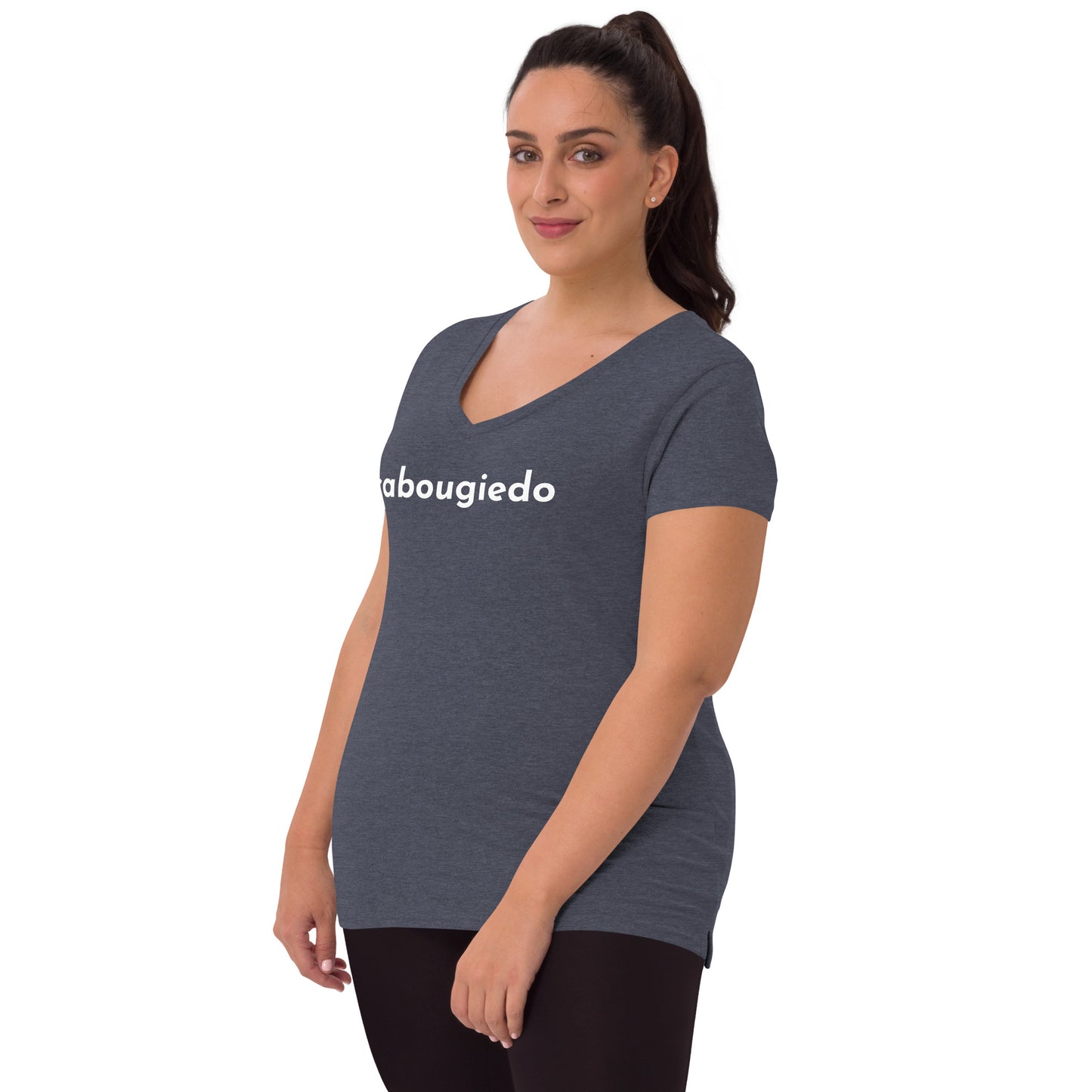 Women’s recycled v-neck t-shirt - CaBougieDo