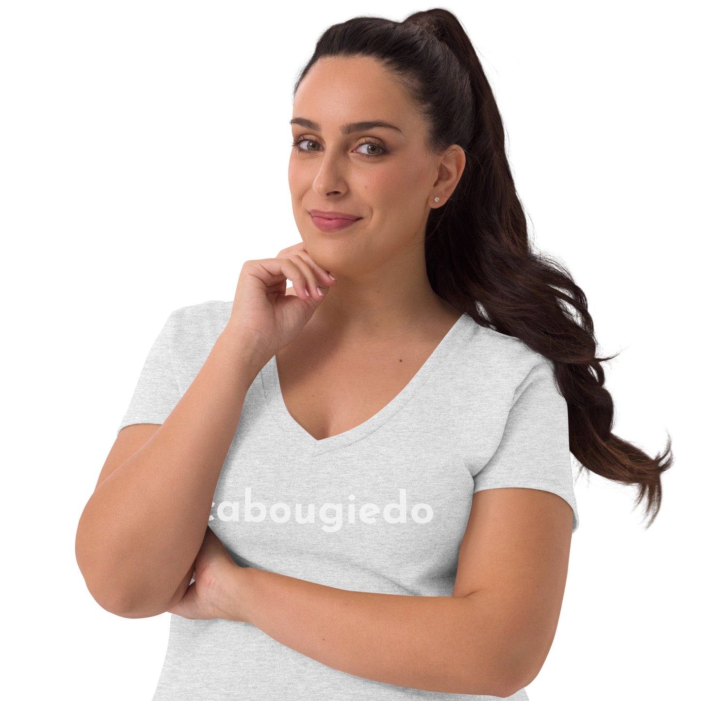 Women’s recycled v-neck t-shirt - CaBougieDo