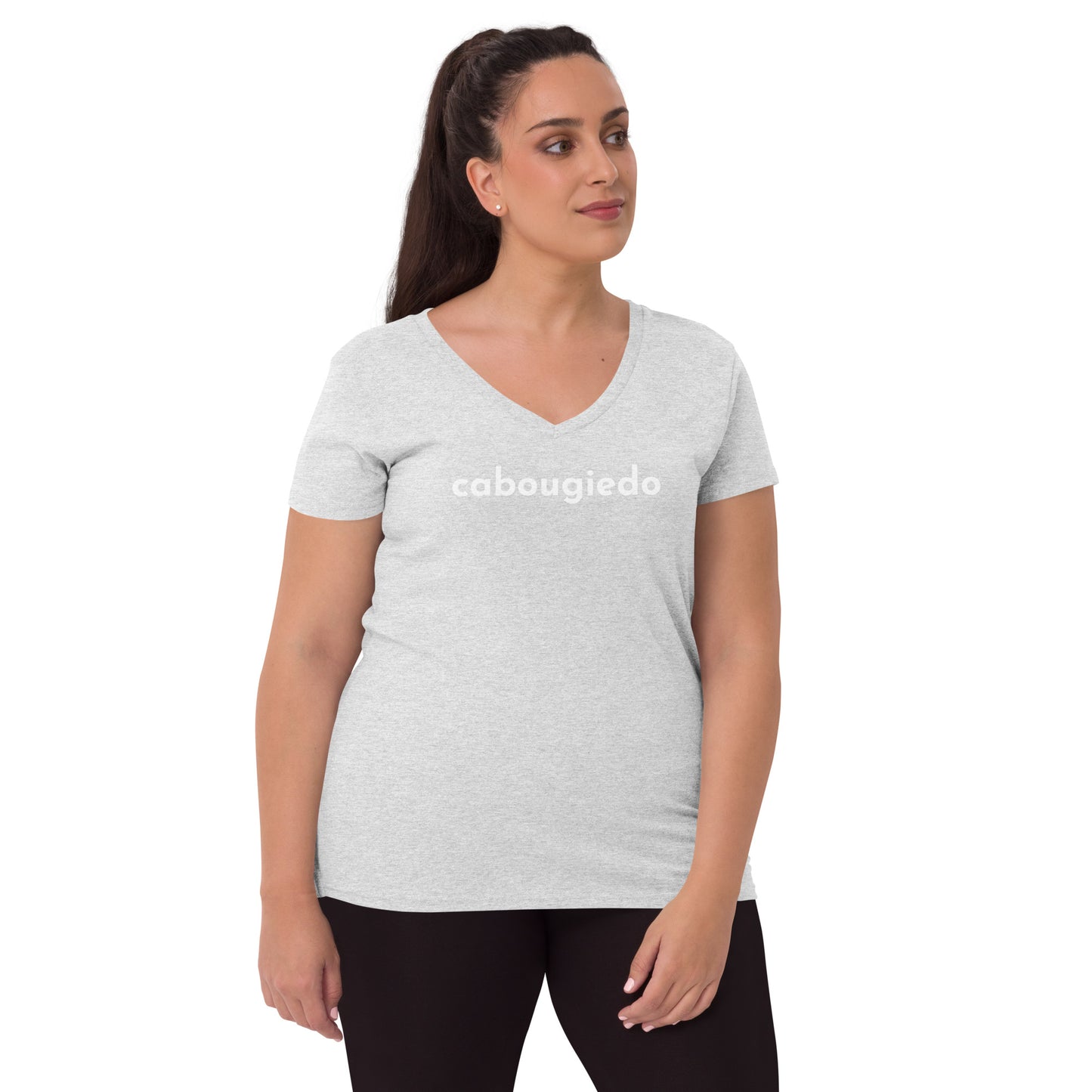 Women’s recycled v-neck t-shirt - CaBougieDo