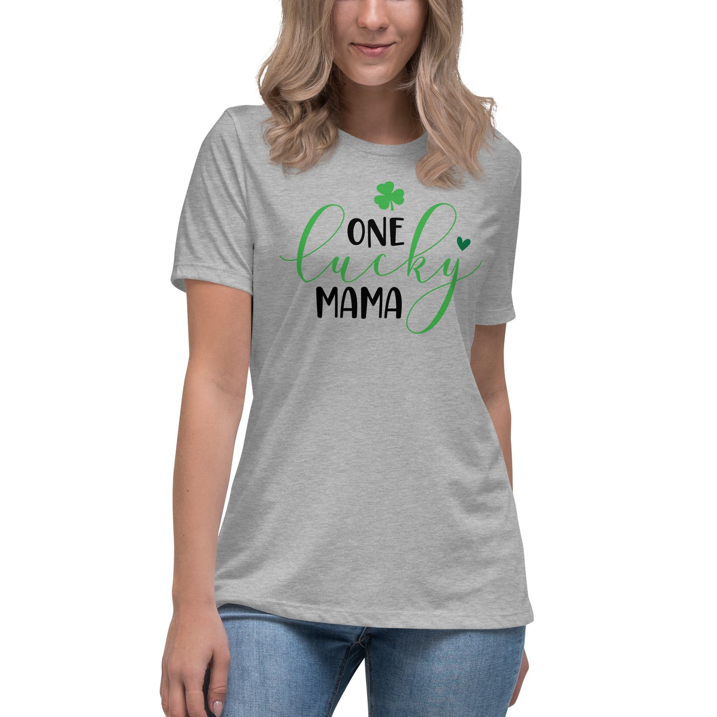 Women's Relaxed T-Shirt - St Patty's Day One Lucky Mama