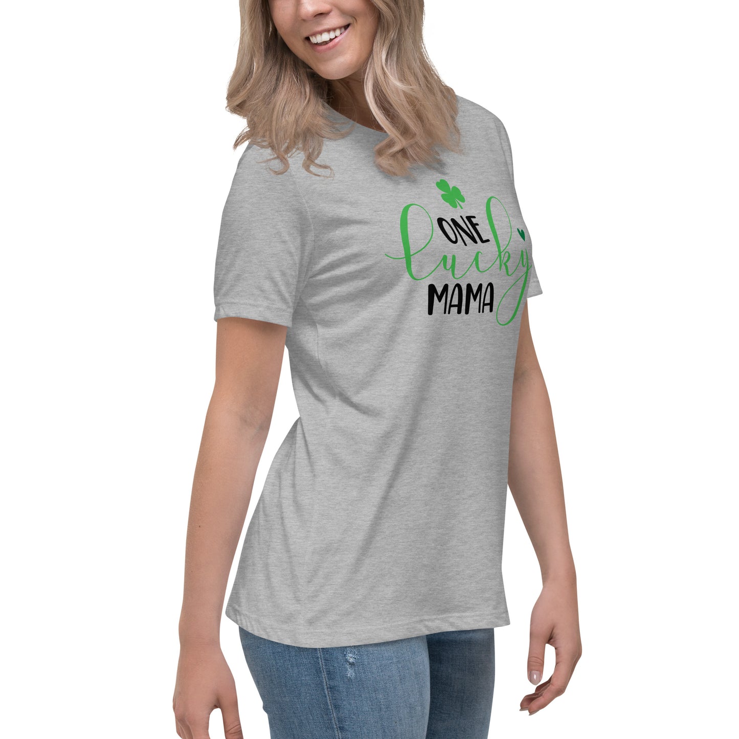 Women's Relaxed T-Shirt - St Patty's Day One Lucky Mama