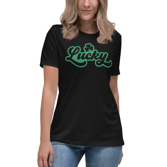 Women's Relaxed T-Shirt - St Patty's Day Lucky