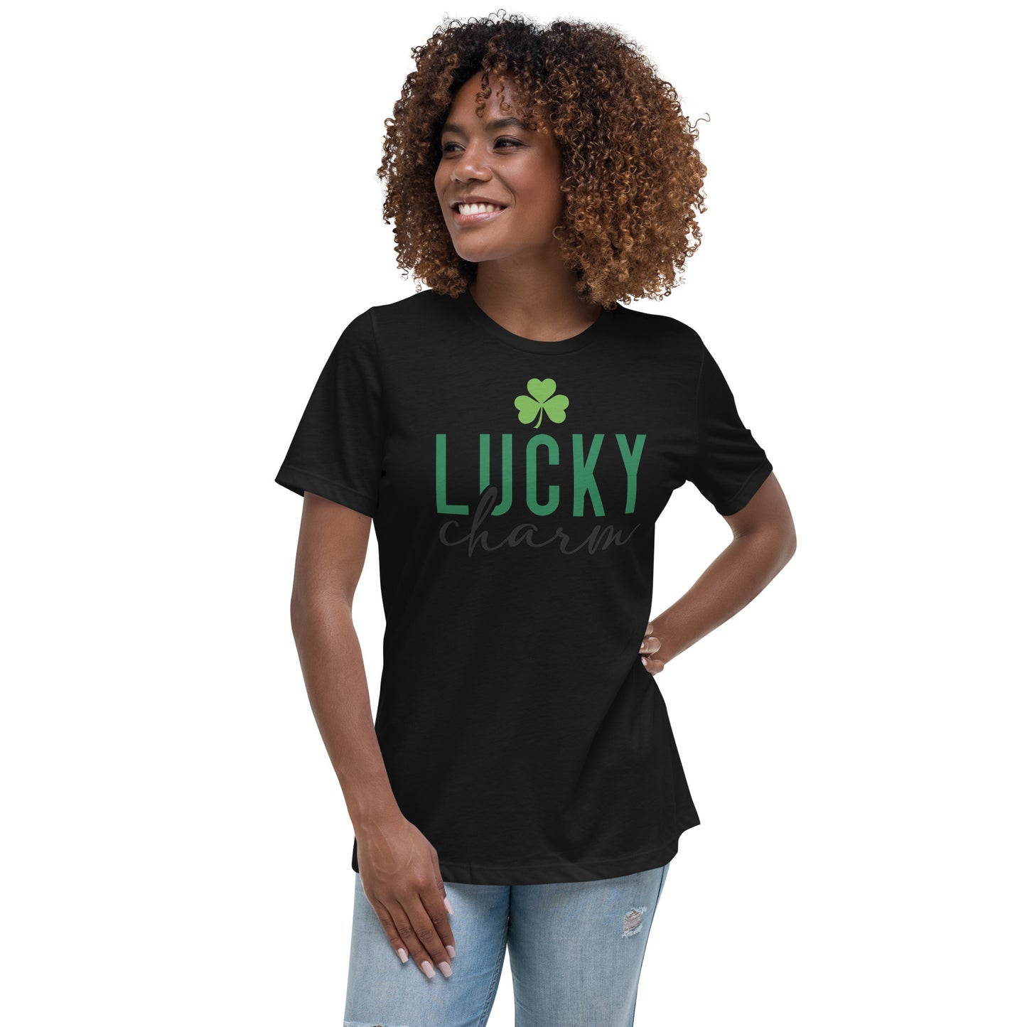 Women's Relaxed T-Shirt-LuckyCharm