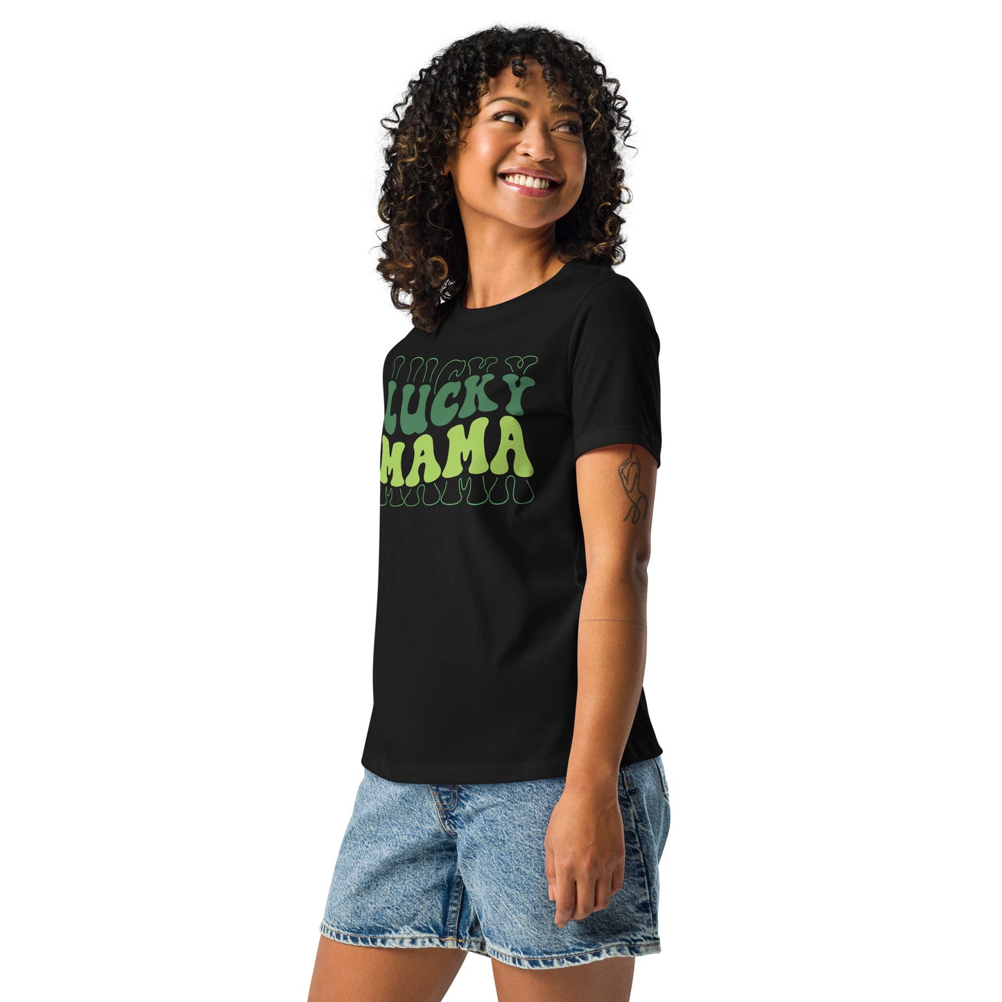 Women's Relaxed T-Shirt-LuckyMama