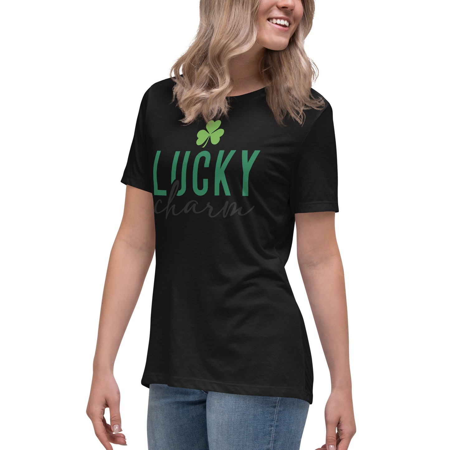 Women's Relaxed T-Shirt-LuckyCharm