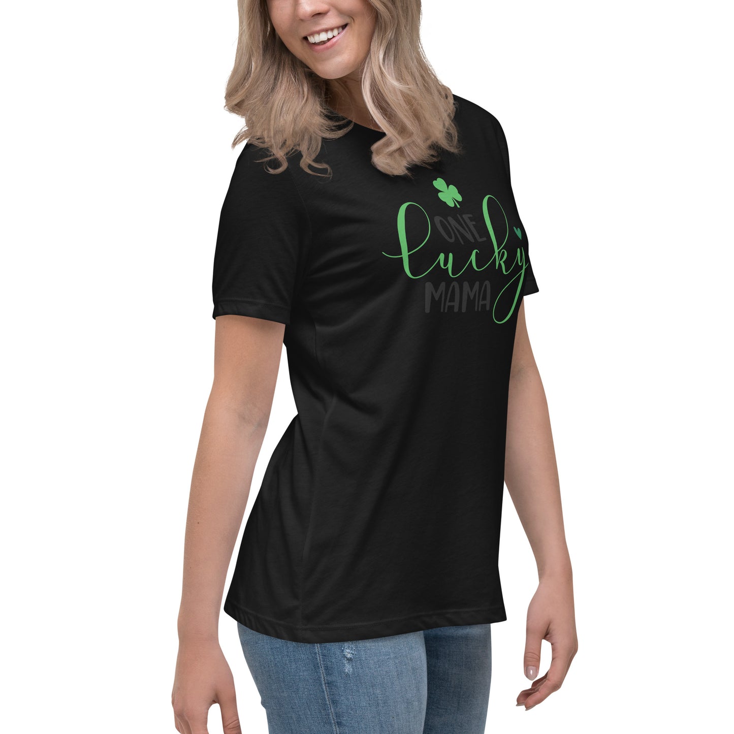 Women's Relaxed T-Shirt - St Patty's Day One Lucky Mama