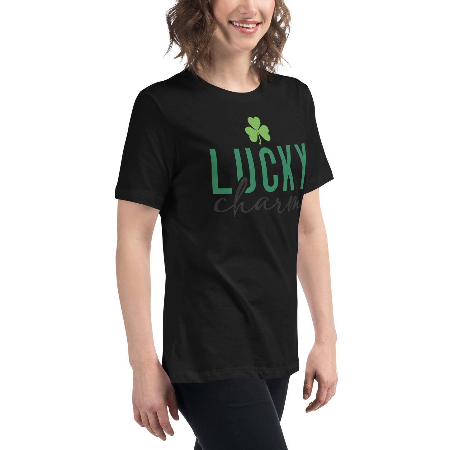 Women's Relaxed T-Shirt-LuckyCharm