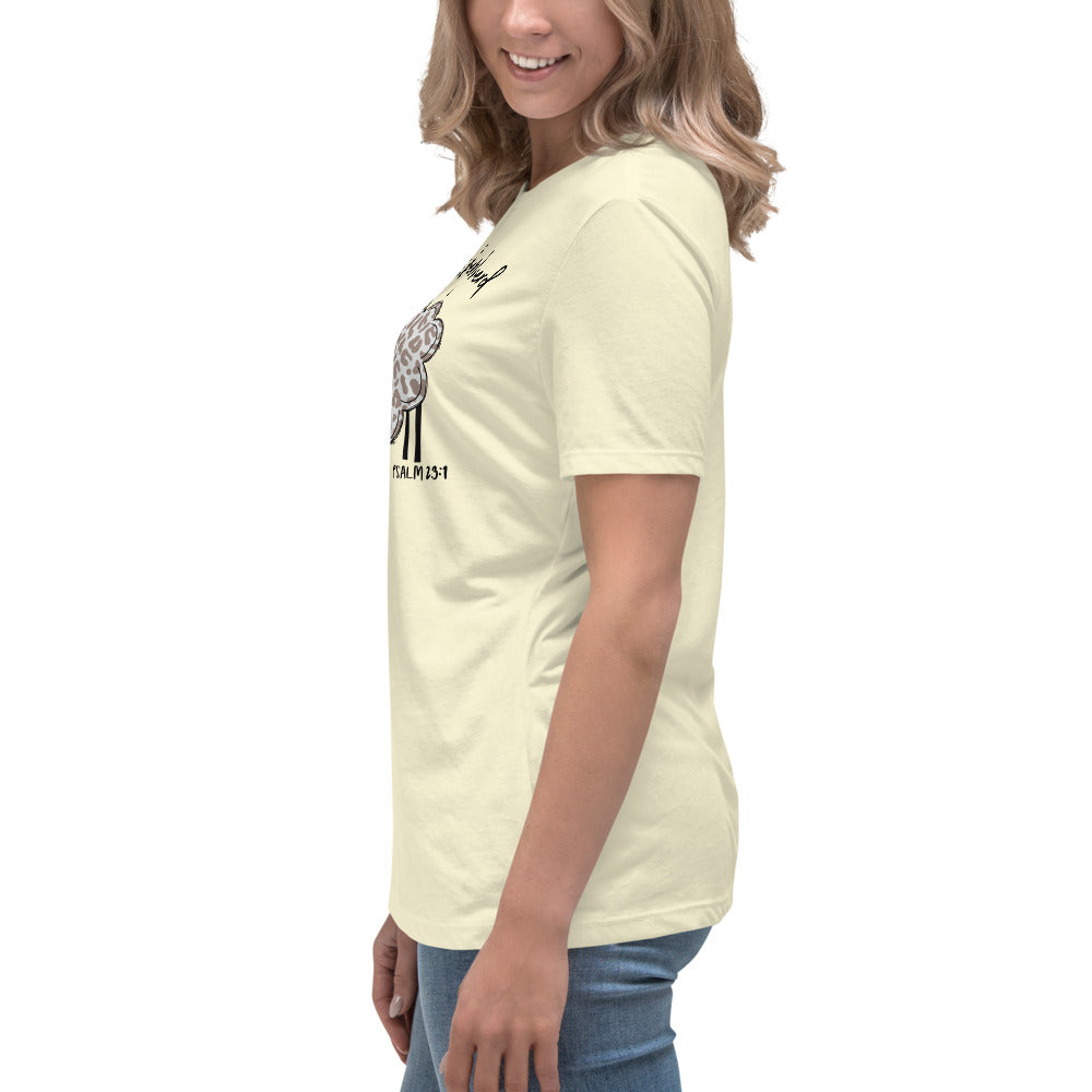 Women's Relaxed T-Shirt - The Lord is My Shepherd Psalm 25:1