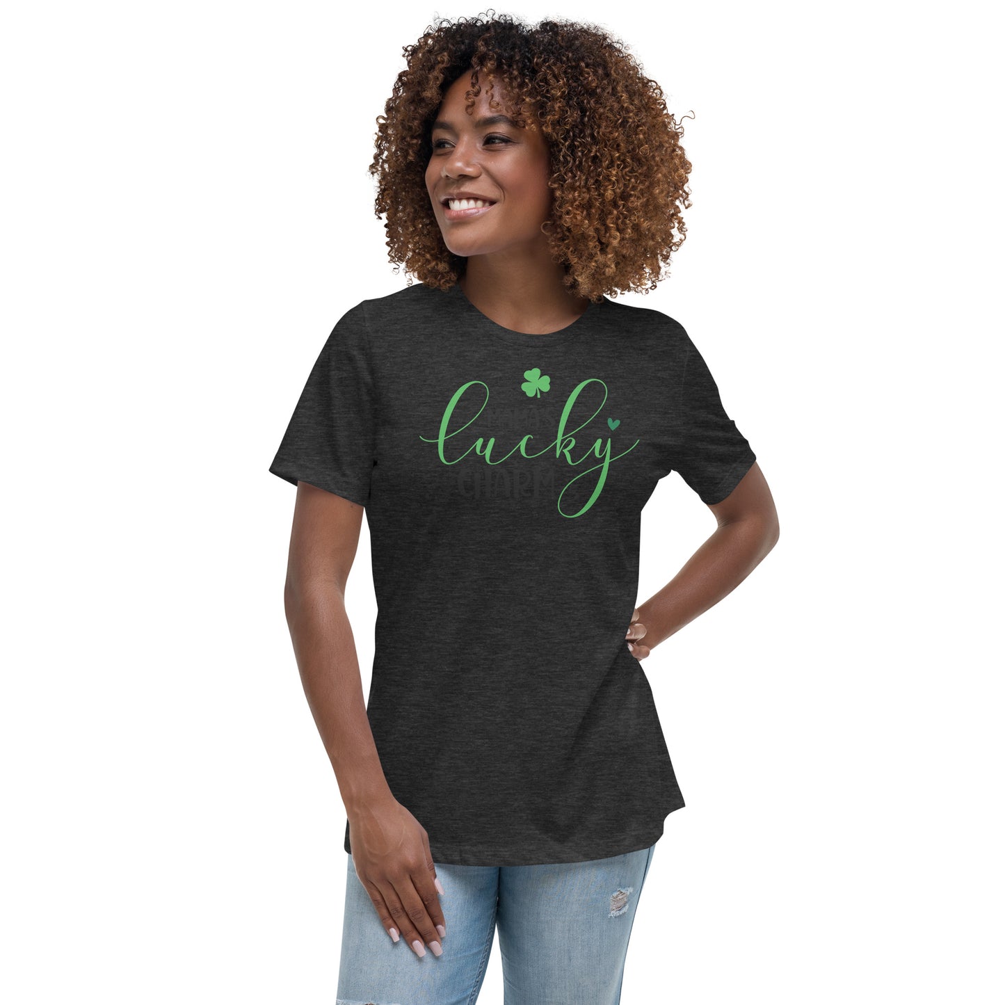 Women's Relaxed T-Shirt- St Patty's Day Mama's Lucky Charm