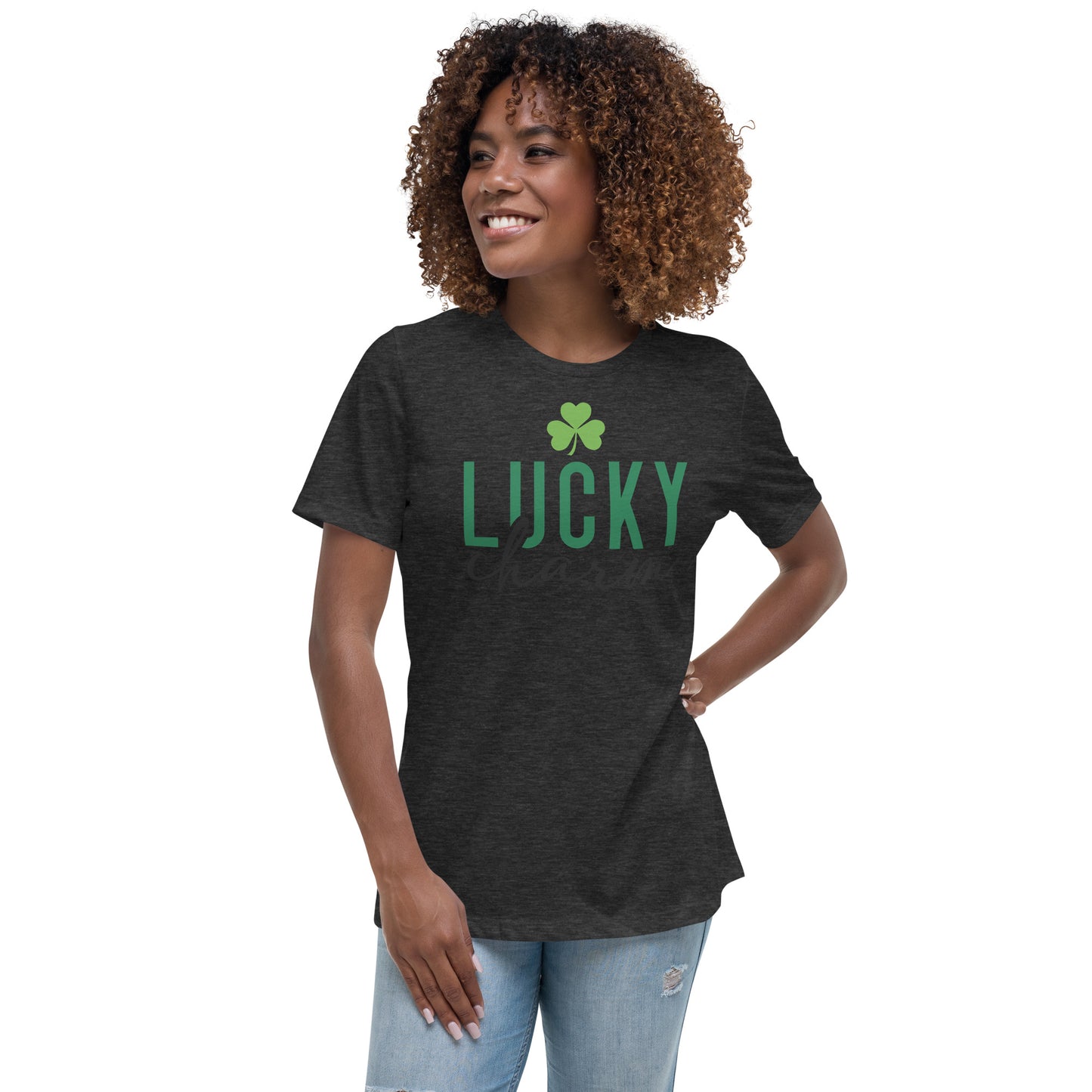 Women's Relaxed T-Shirt-LuckyCharm